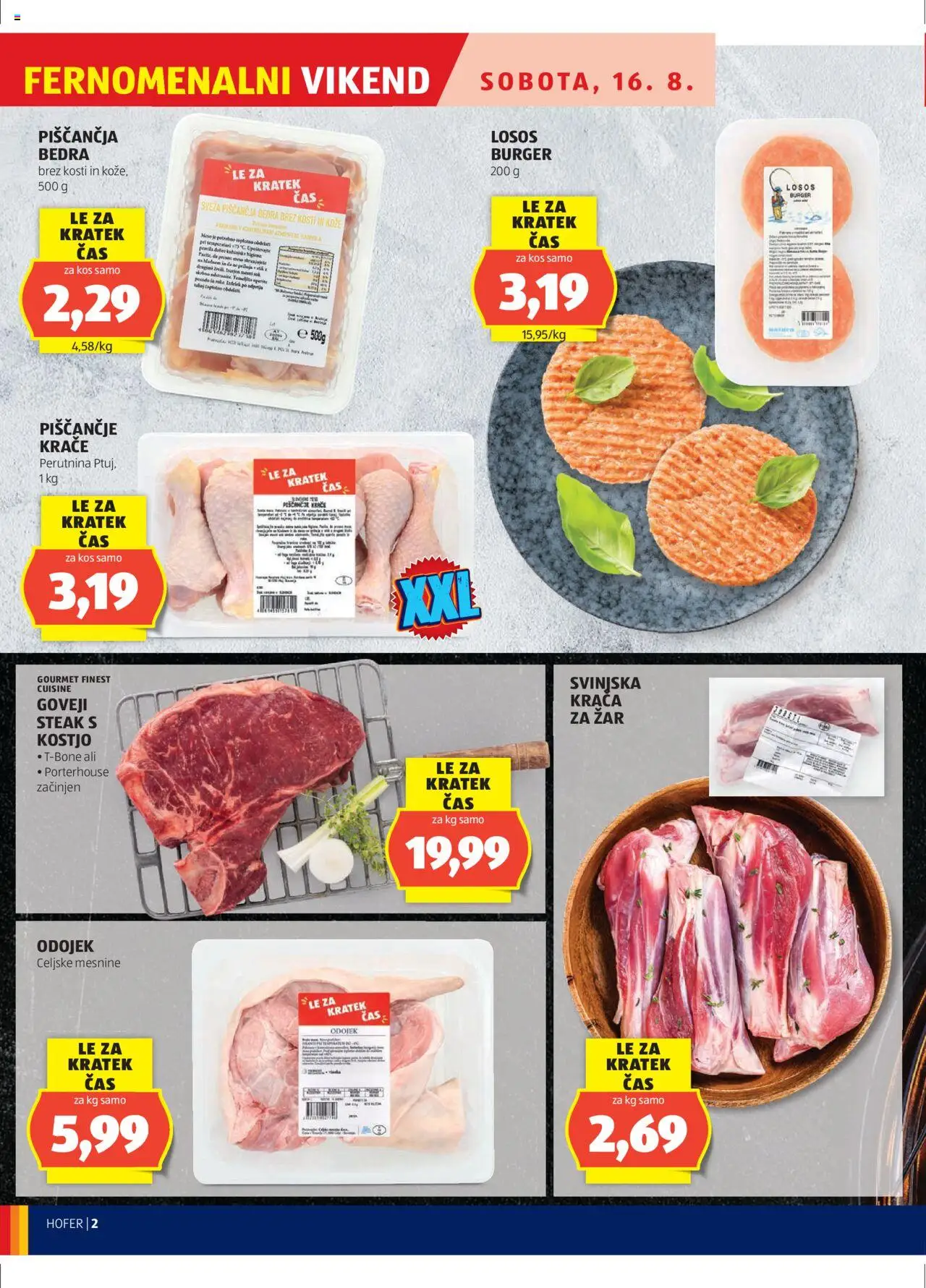 Hofer SI katalog | vrijedi od 14.08.2025 | Stranica: 2 | Proizvodi: Meso, Losos