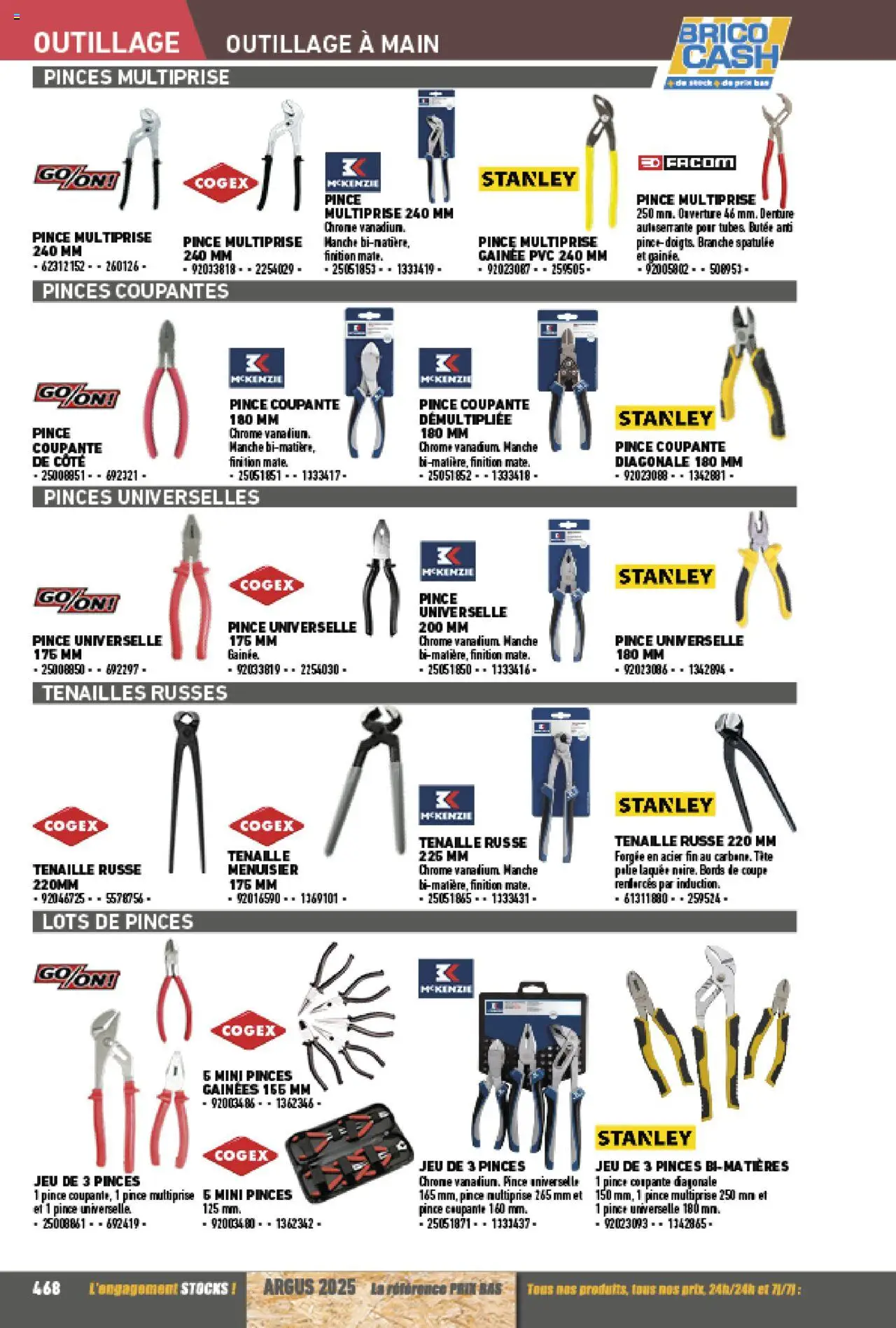 {H1} | Page: 468 | Produits: Pinces