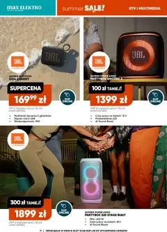 Max elektro Gazetka MAXELEKTRO Online od 25.07.2025 | Strona: 11 | Produkty: Audio, Głośnik, USB, Głośnik bluetooth