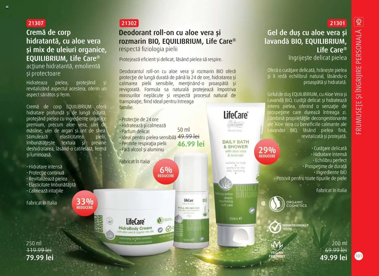 Noul catalog Life Care – valabil de la 01.10.2025 | Pagină: 103 | Produse: Body, Duș, Unt, Ulei