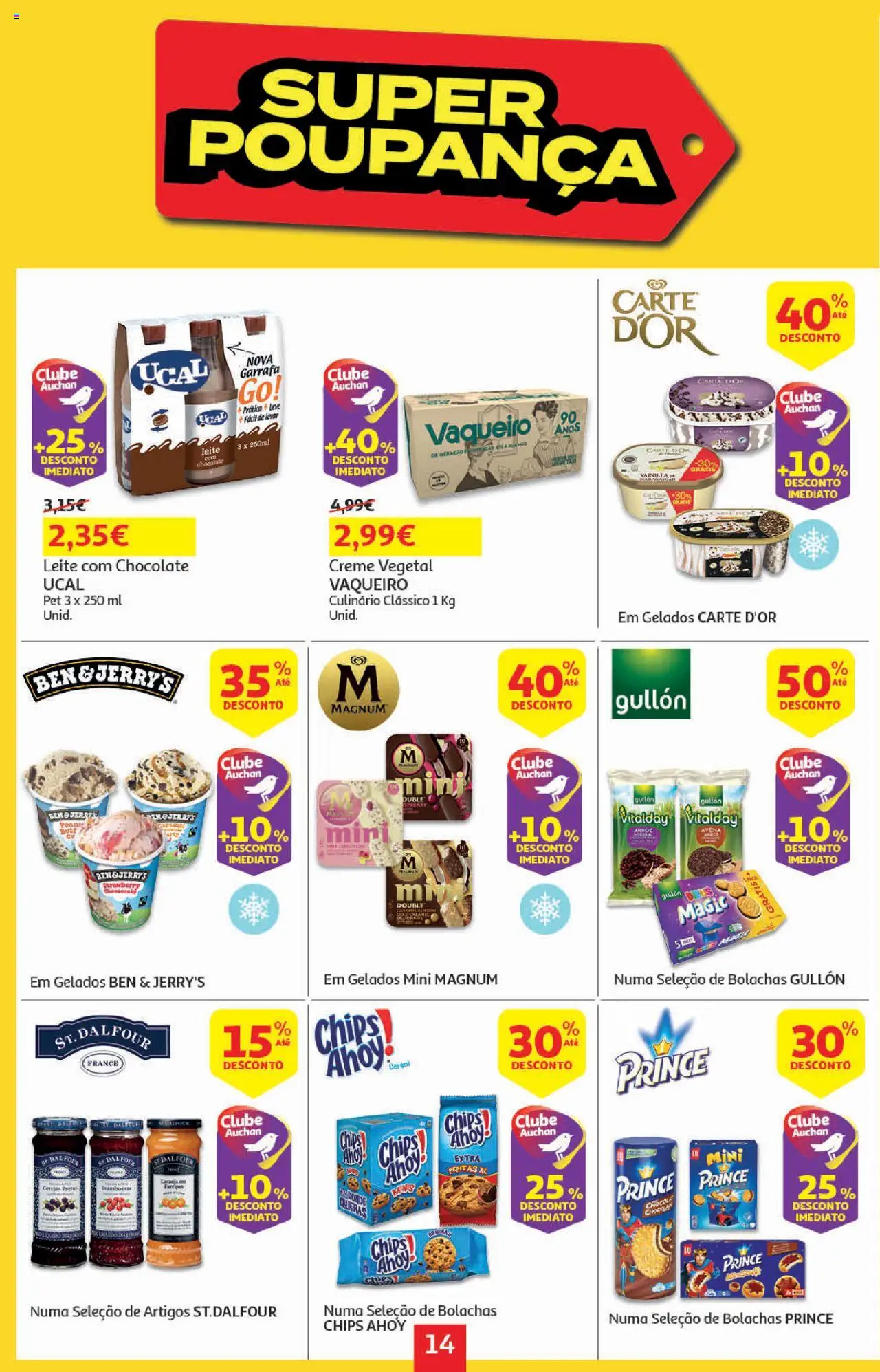 Auchan - Regresso às Aulas │ válido de 06.08.2025 | Página: 14 | Produtos: Bolachas, Leite, Chocolate, Creme