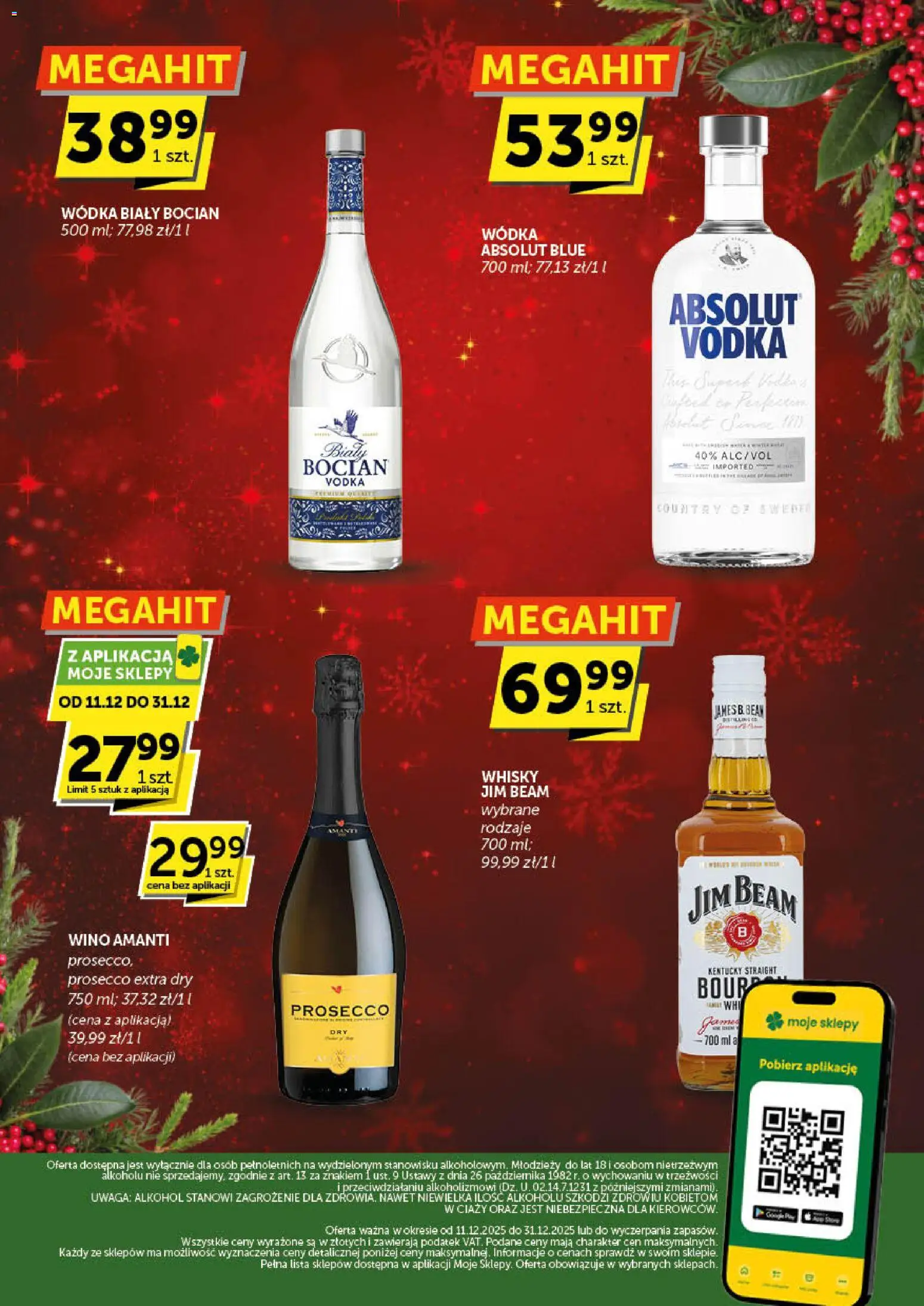 ABC Gazetka alkoholowa od 11.12.2025 | Strona: 2 | Produkty: Wódka Absolut, Alkohol, Wódka, Whisky