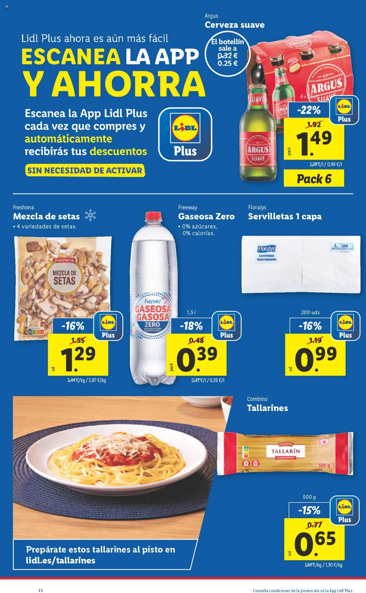 Lidl catálogo MAD │ válido desde el 02.06.2025 | Página: 16 | Productos: Cerveza, Pasta, Gaseosa