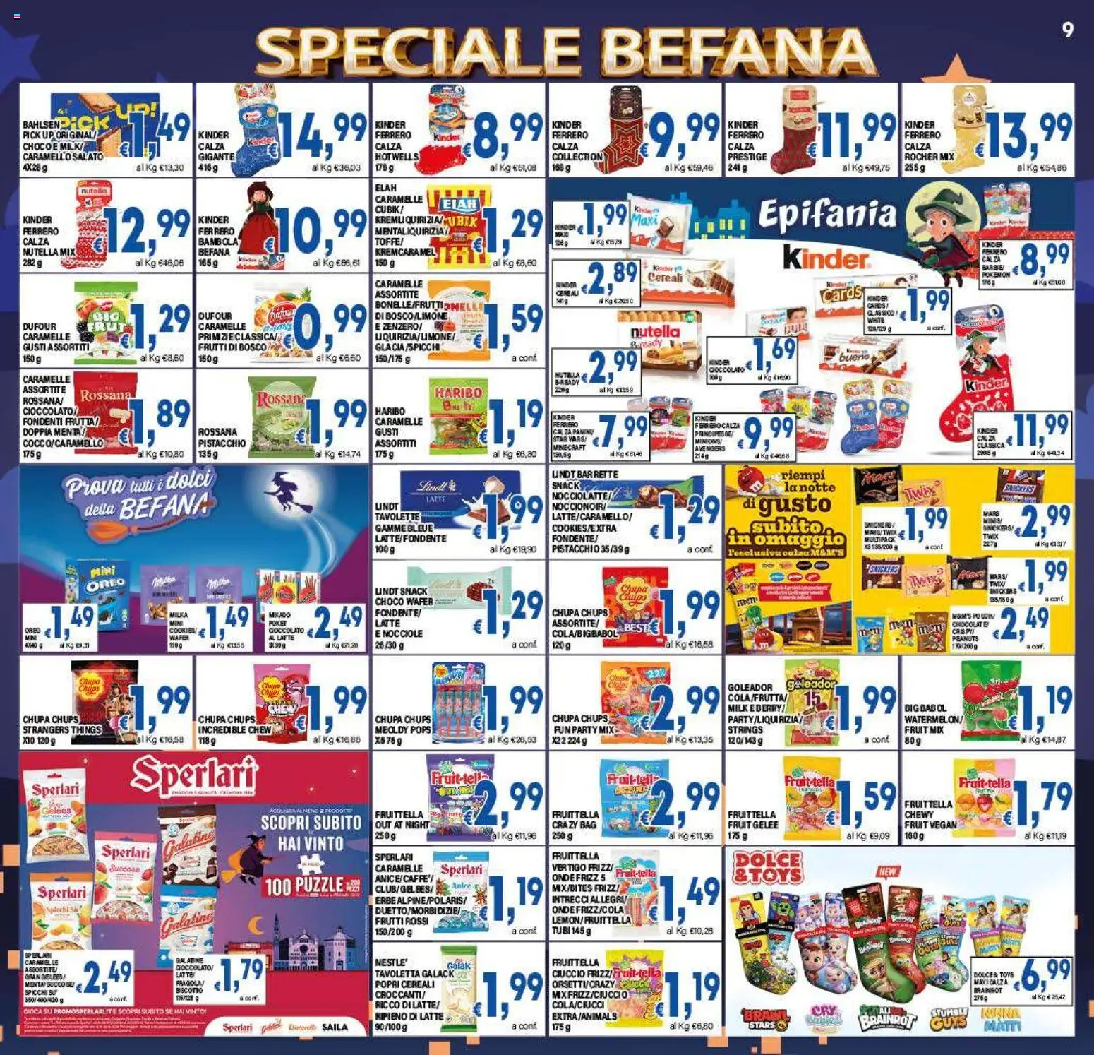 Volantino DEM del 27.12.2025 | Pagina: 9 | Prodotti: Succo, Cereali, Latte, Nutella