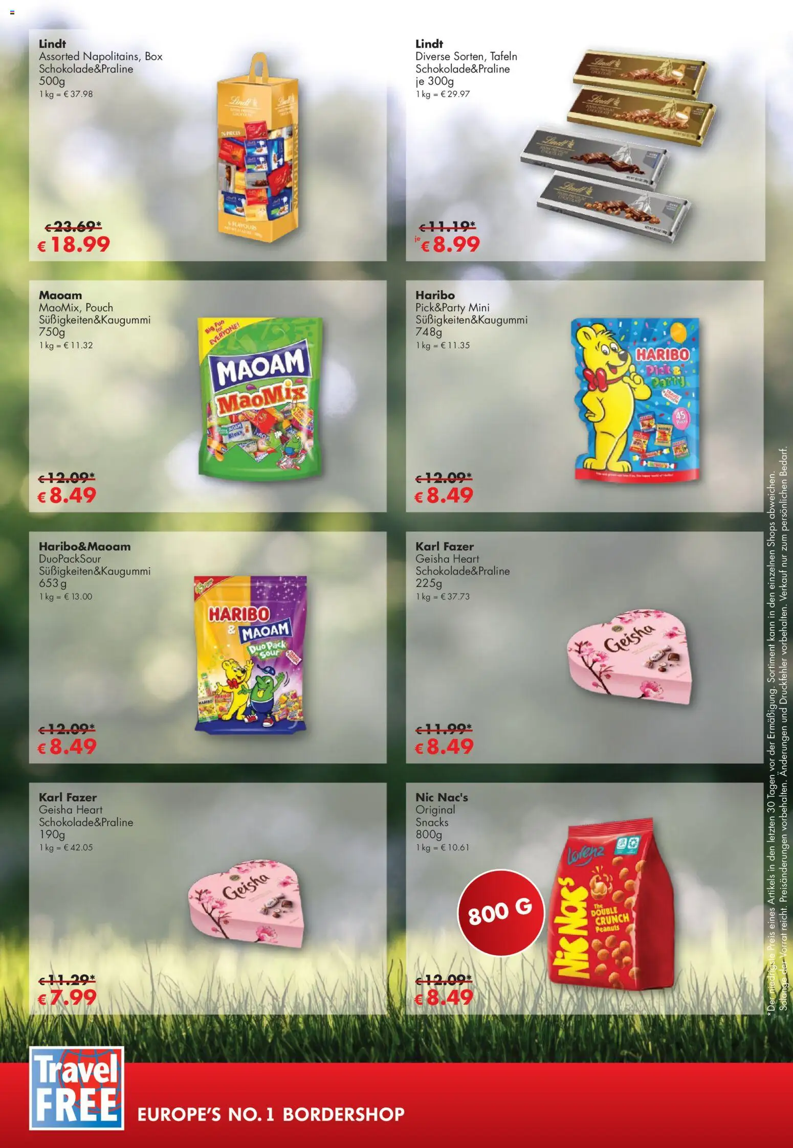 Travel Free Angebote – gültig ab 01.03.2026 | Seite: 2 | Produkte: Haribo, Box, Lindt