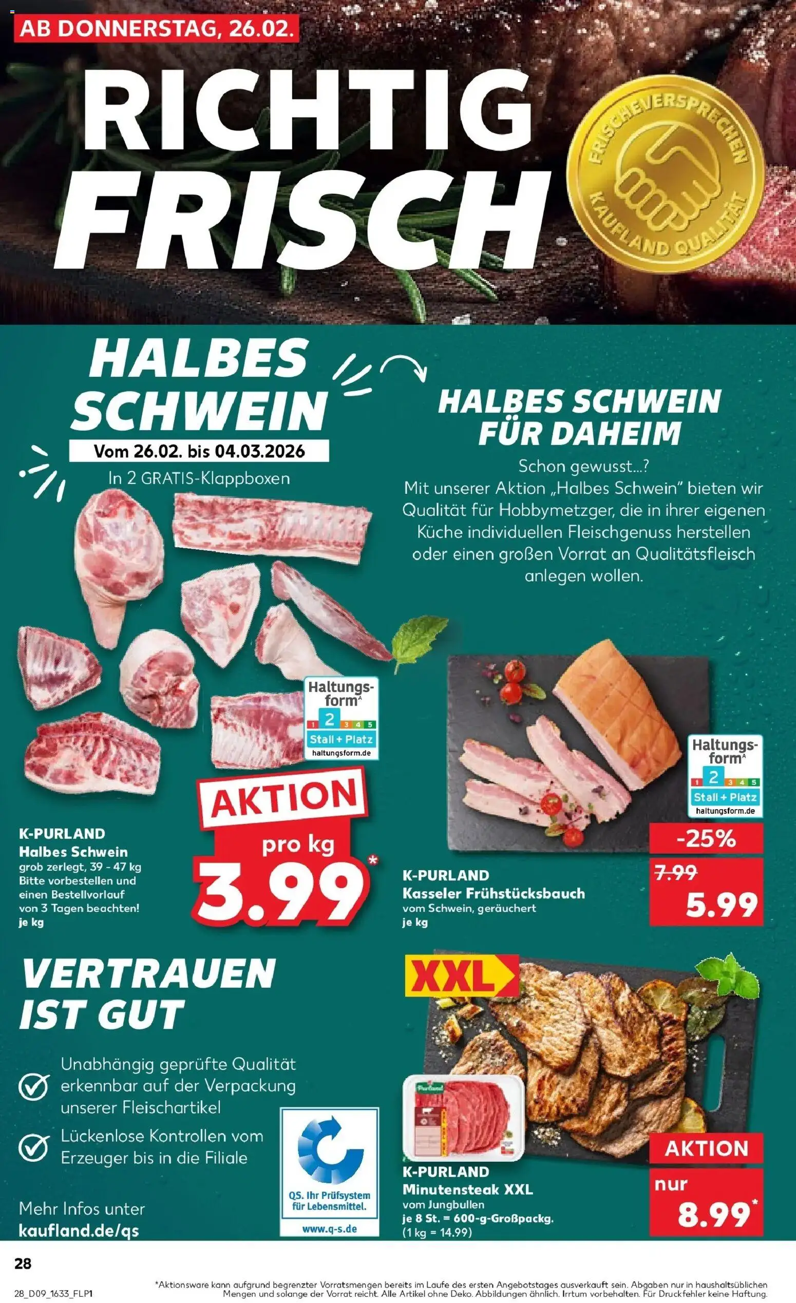 Kaufland prospekt Cham	 – gültig ab 26.02.2026 | Seite: 28 | Produkte: Küche, Steak