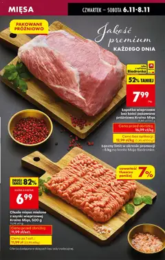 Pogląd oferty "Biedronka gazetka - Oferta w tym tygodniu" - ważna od 06.11.2025 | Strona: 25 | Produkty: Mięso mielone z szynki, Mięso, Kraina mięs, Łopatka wieprzowa