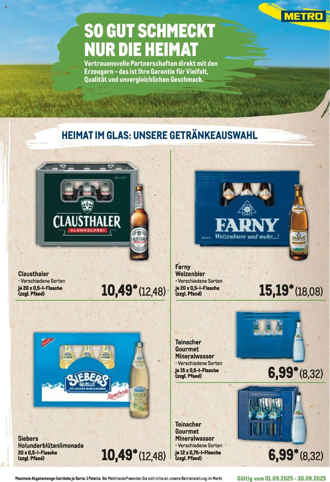 Metro Regionaler Flyer - gültig ab dem 01.09.2025 | Seite: 105 | Produkte: Mineralwasser