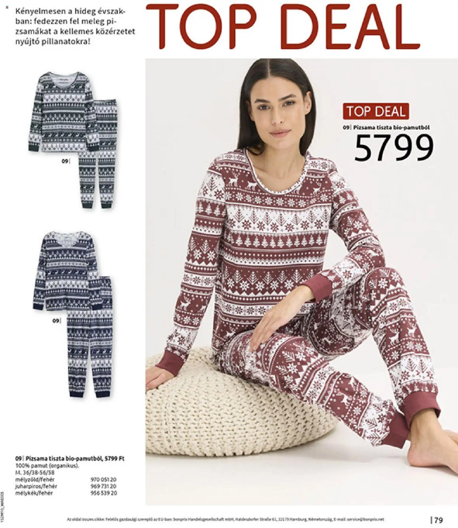 Bonprix akciós ujság - amely érvényes a következő dátumtól: 24.11.2025 | Oldal: 81 | Termékek: Pizsama