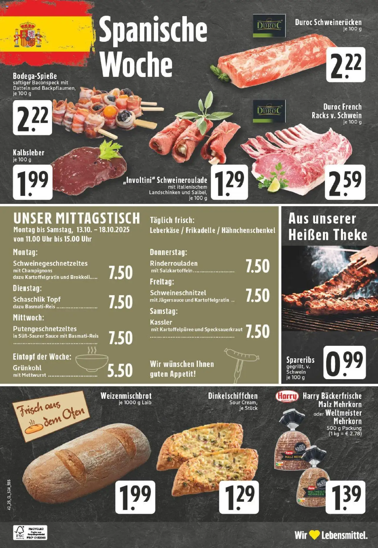 Edeka prospekt Duisburg-Walsum	 – gültig ab 13.10.2025 | Seite: 24 | Produkte: Basmatireis, Theke, Uhr, Leberkase