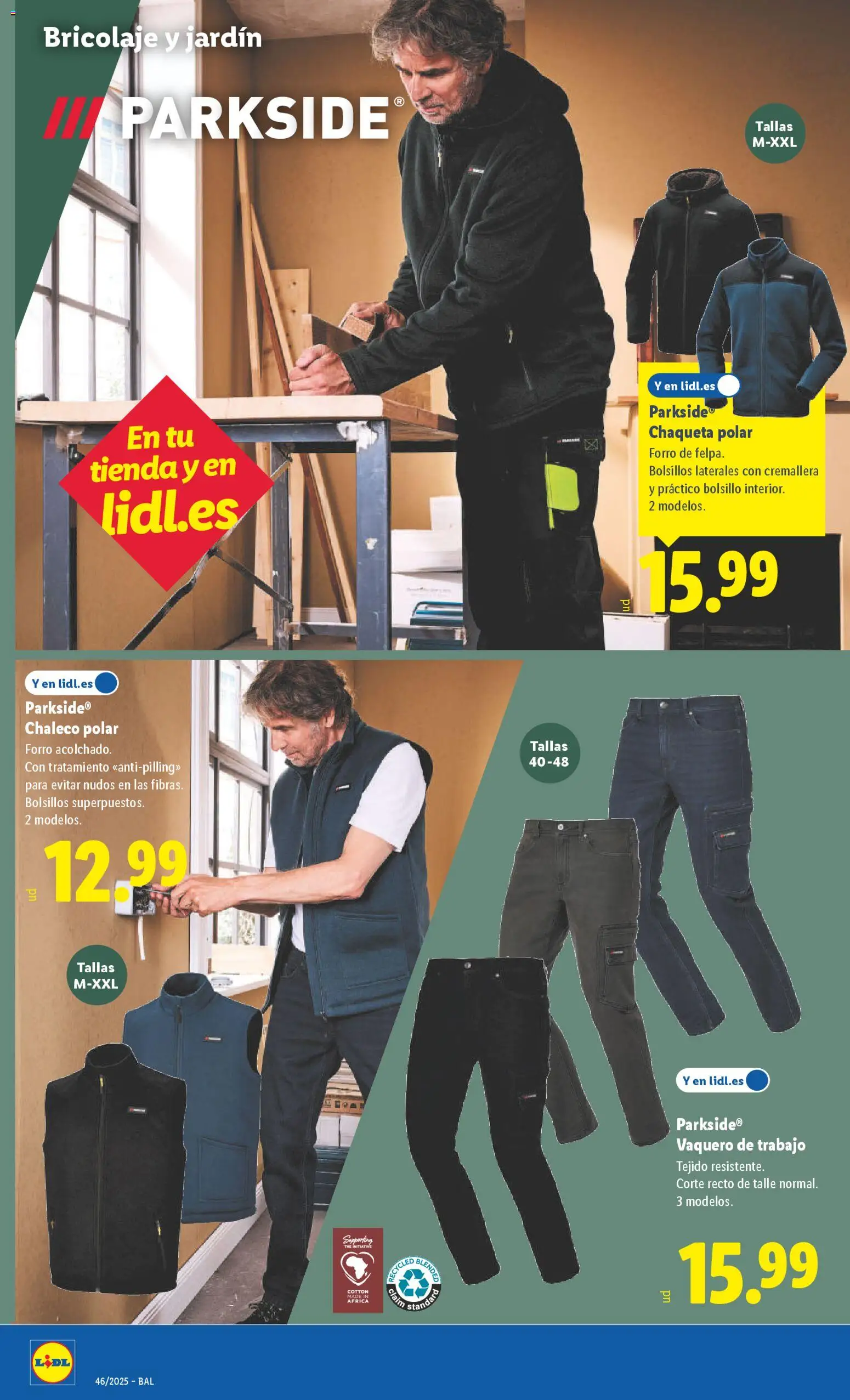 Lidl folleto de bazar │ válido desde el 10.11.2025 | Página: 18 | Productos: Chaleco, Chaqueta