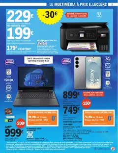E.Leclerc - Prévisualisation de E.Leclerc - Spécial High Tech valide à partir de 28.10.2025 | Page: 3 | Produits: Smartphone, Imprimante, PC portable, Portable