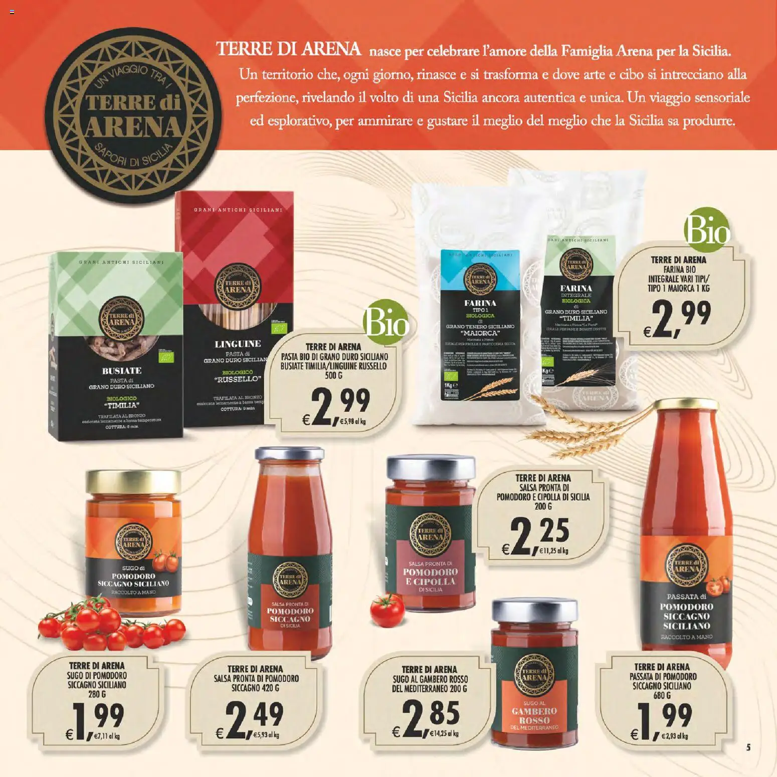 Volantino Decò del 17.04.2026 | Pagina: 6 | Prodotti: Farina, Pasta, Passata di pomodoro, Sugo