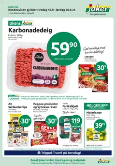 Forhåndsvisning av Joker kundeavis gyldig fra 16.09.2025