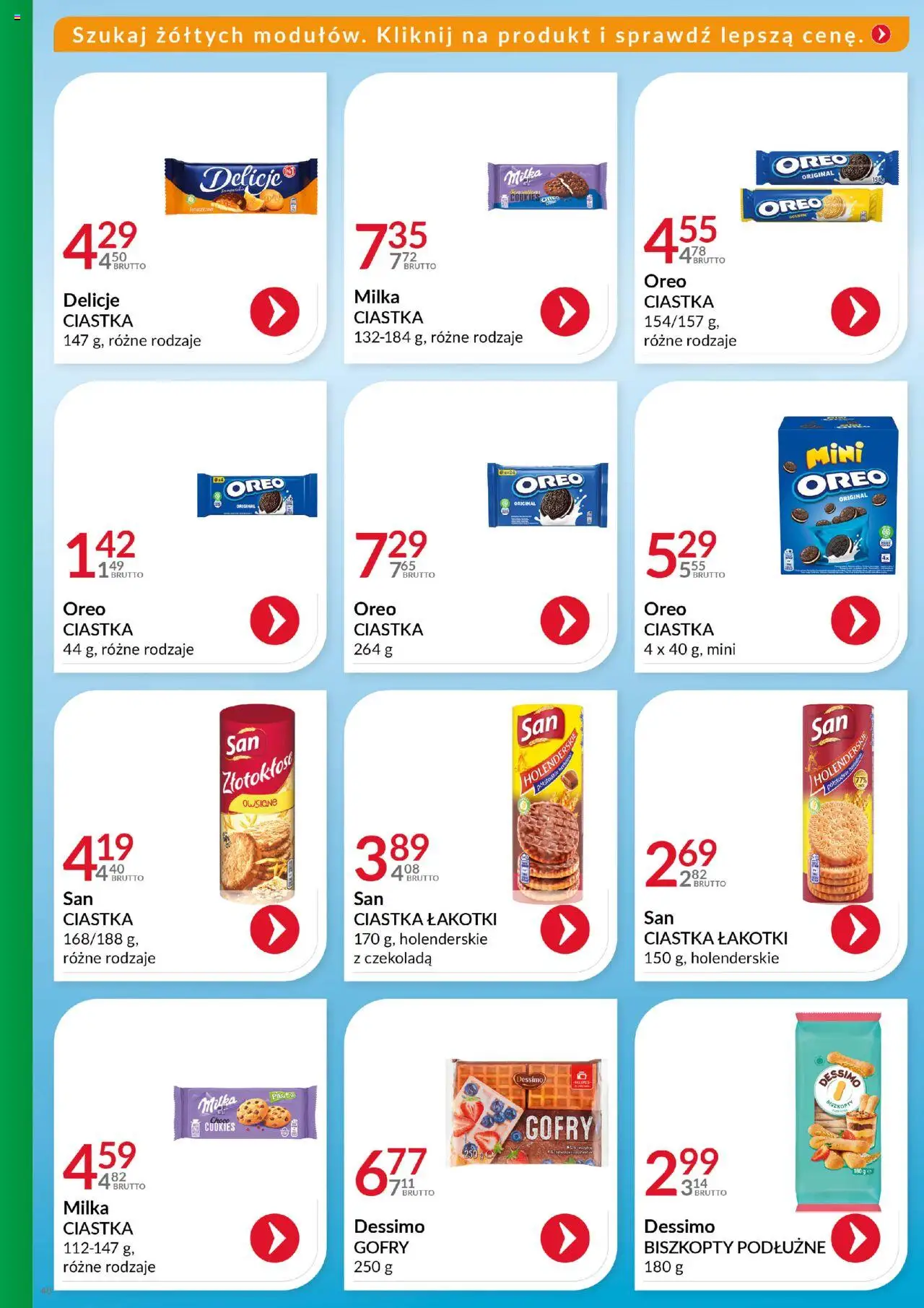Eurocash Gazetka - Katalog Artykułów Spożywczych od 21.09.2025 | Strona: 40 | Produkty: Biszkopty podłużne, Milka, Czekolada, Ciastka