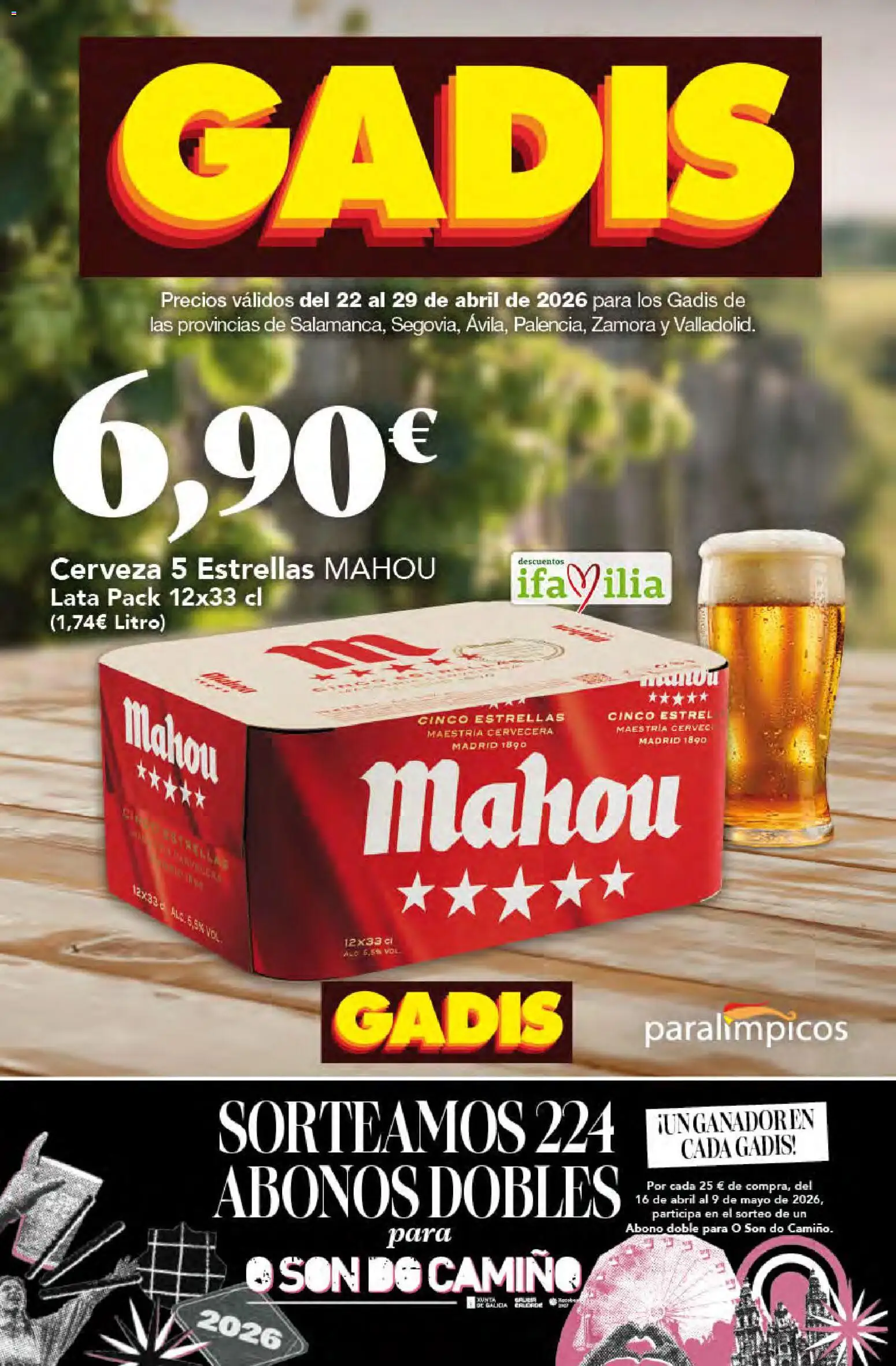 Gadis folleto │ válido desde el 22.04.2026 | Página: 1 | Productos: Cerveza