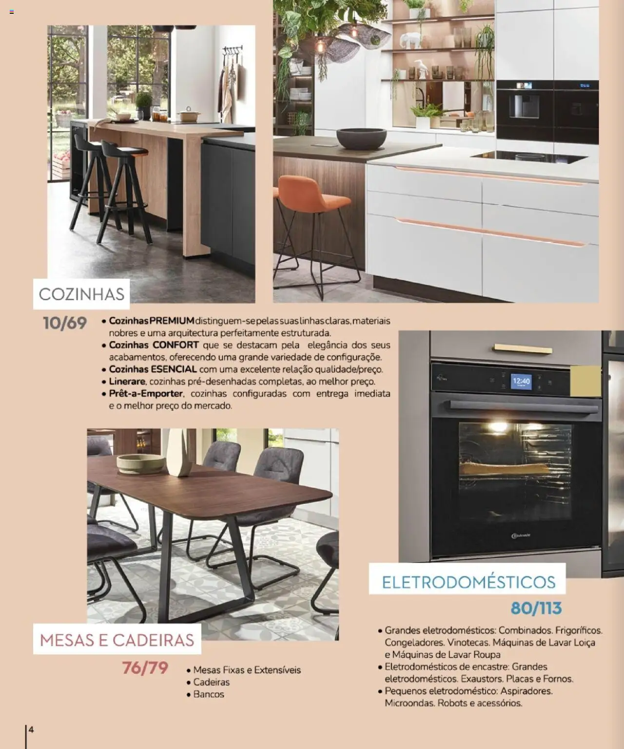 Conforama folheto │ válido de 27.03.2025 | Página: 4 | Produtos: Cadeiras, Máquinas de Lavar Roupa