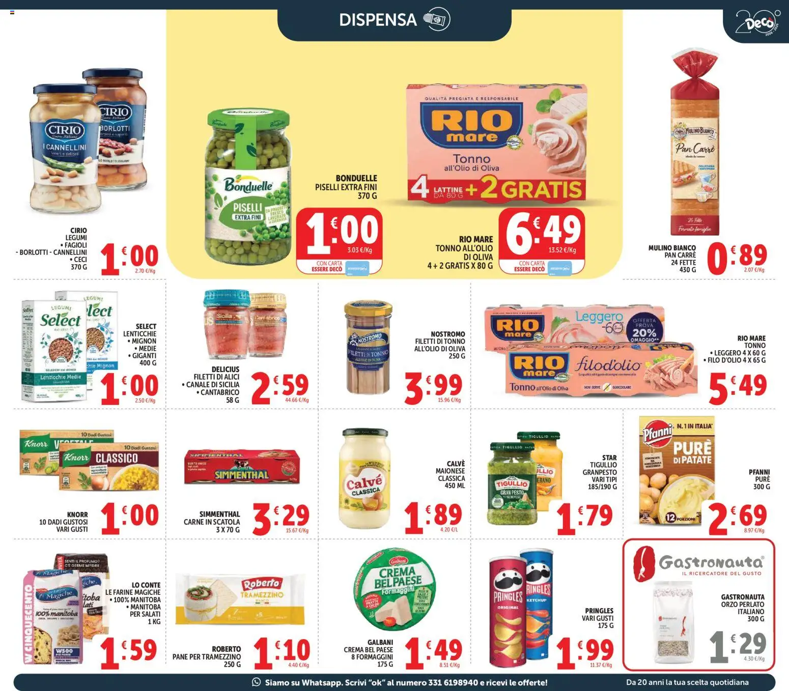 Volantino Decò del 27.03.2026 | Pagina: 23 | Prodotti: Ketchup, Pesto, Tonno, Tramezzino