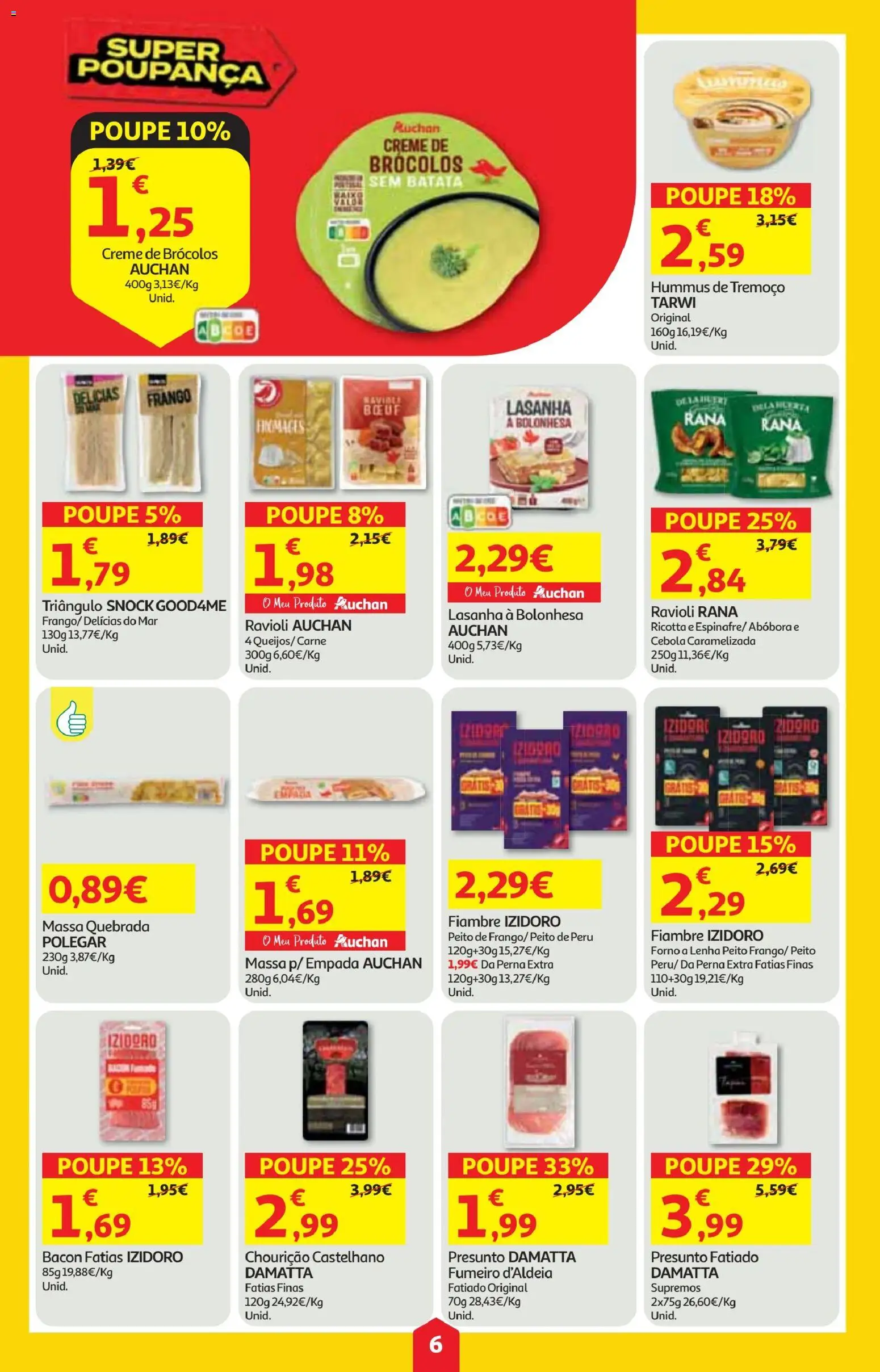 Minipreço folheto │ válido de 25.12.2025 | Página: 6 | Produtos: Bacon, Peito de peru, Lasanha, Presunto