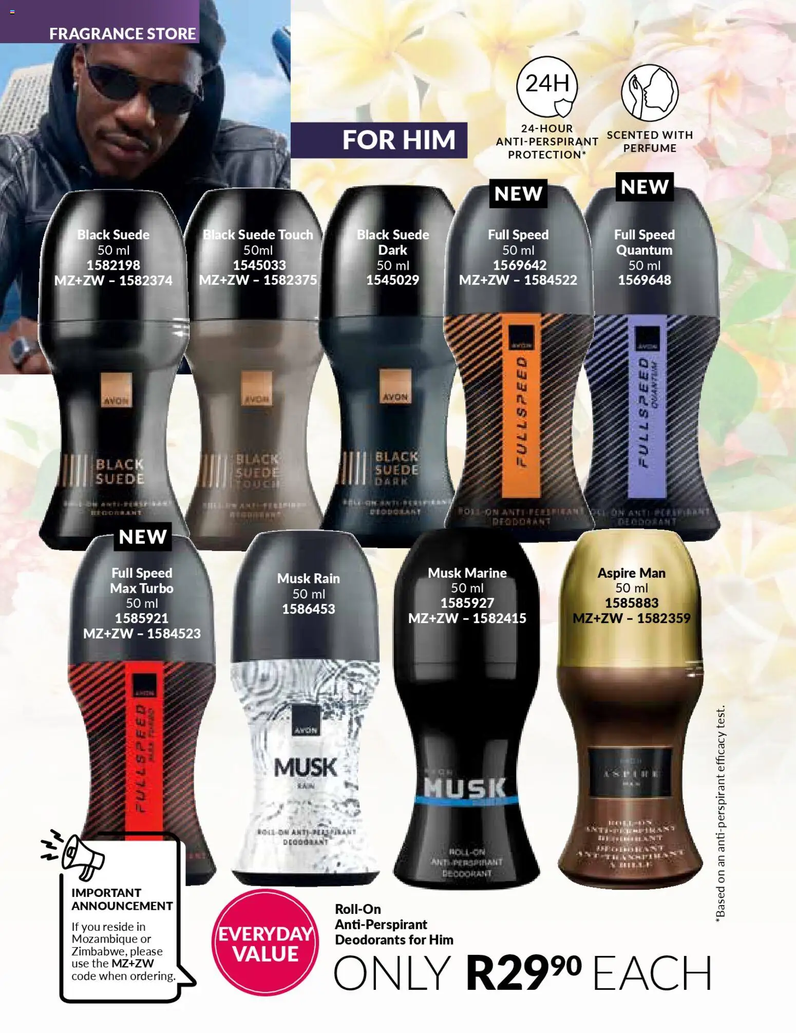 New Avon catalogue – valid from 01.01.2026 | Page: 98 | Products: Perfume, Fragrance, Deodorant, Antiperspirant