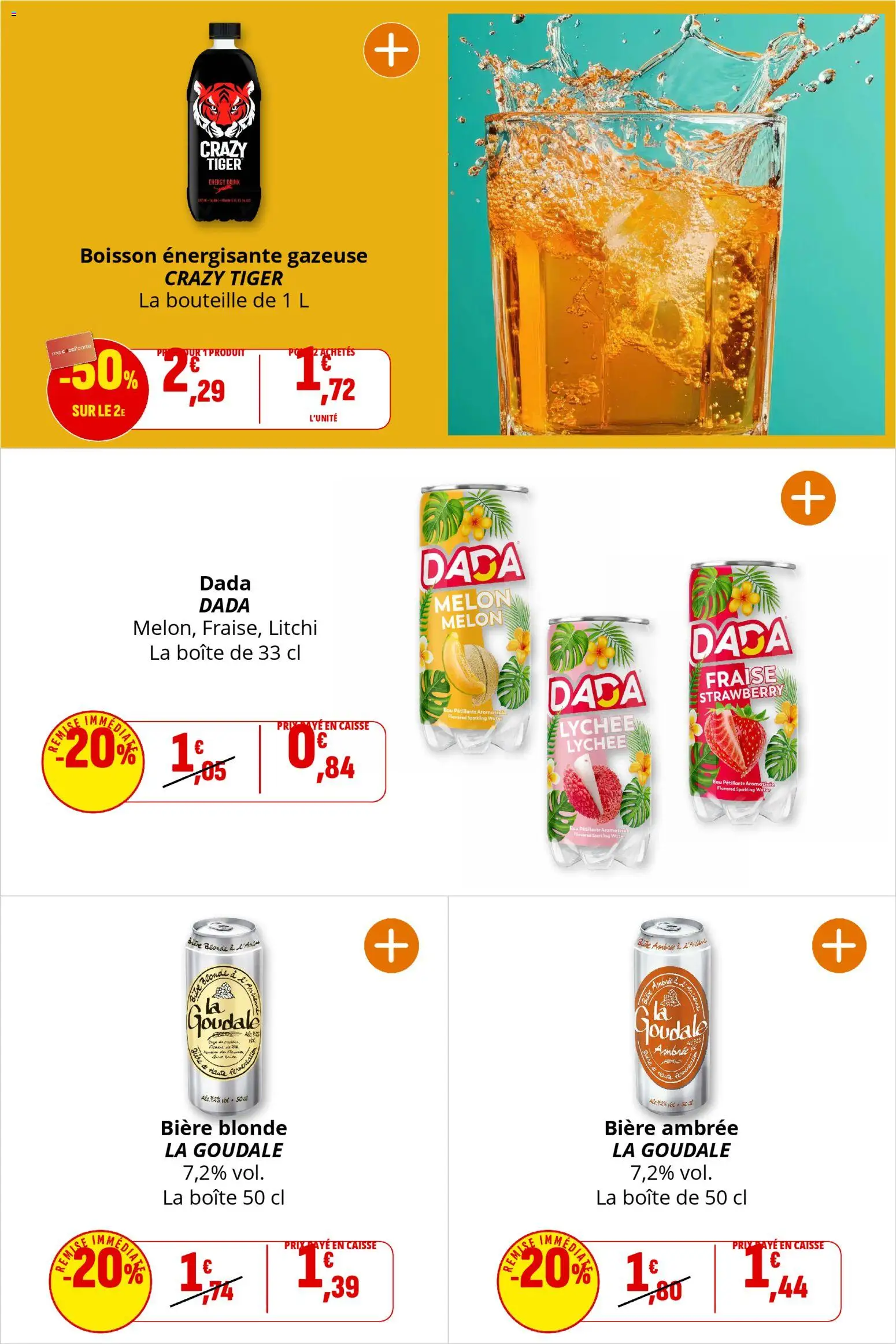 {H1} | Page: 53 | Produits: Litchi, Melon, Boisson énergisante, Crazy Tiger