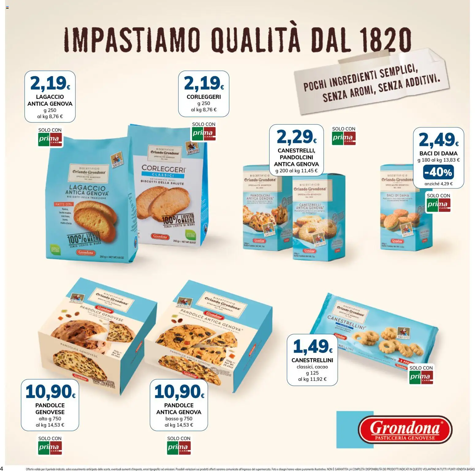 Volantino Basko del 09.12.2025 | Pagina: 4 | Prodotti: Biscotti, Cacao