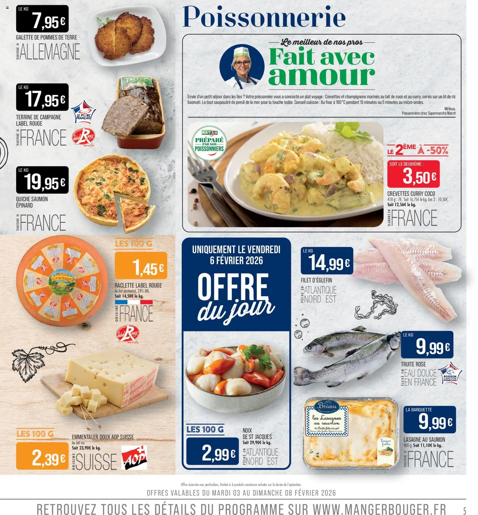 {H1} | Page: 5 | Produits: Epinard, Poissonnerie, Lait, Saumon