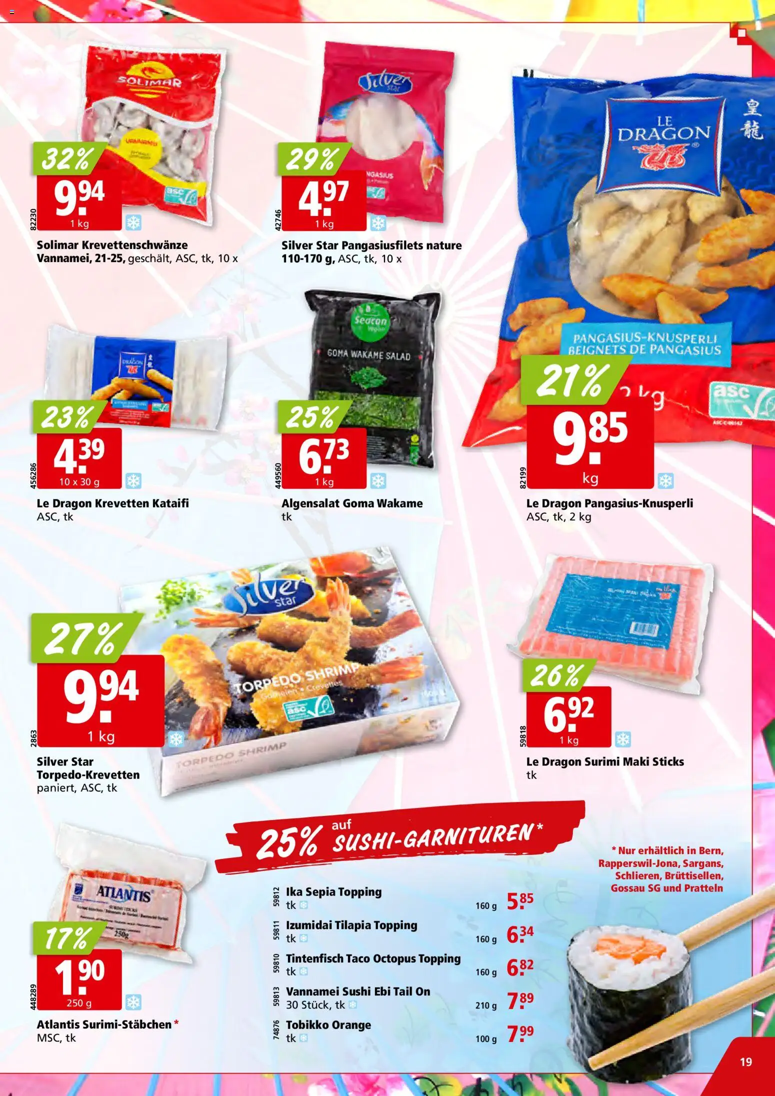 Aligro Aktionen Schlieren, Gossau SG, Frauenfeld, Rapperswil-Jona, Sargans, Bern, Brüttisellen, Pratteln, Emmen, Spreitenbach – gültig ab 09.02.2026 | Seite: 19