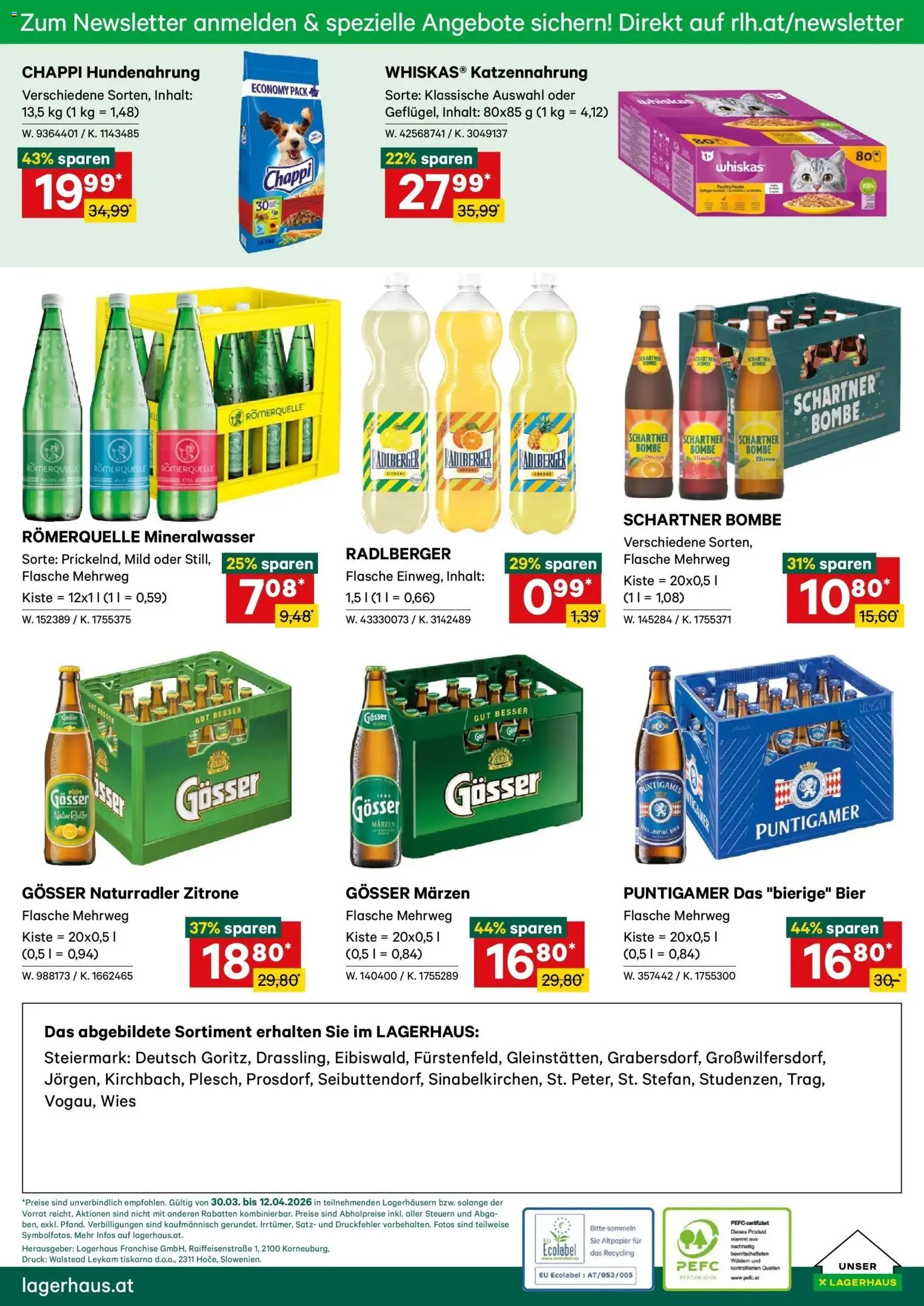 Lagerhaus Wochen Angebote gültig ab 30.03.2026 | Seite: 6 | Produkte: Zitrone, Himbeere, Bier