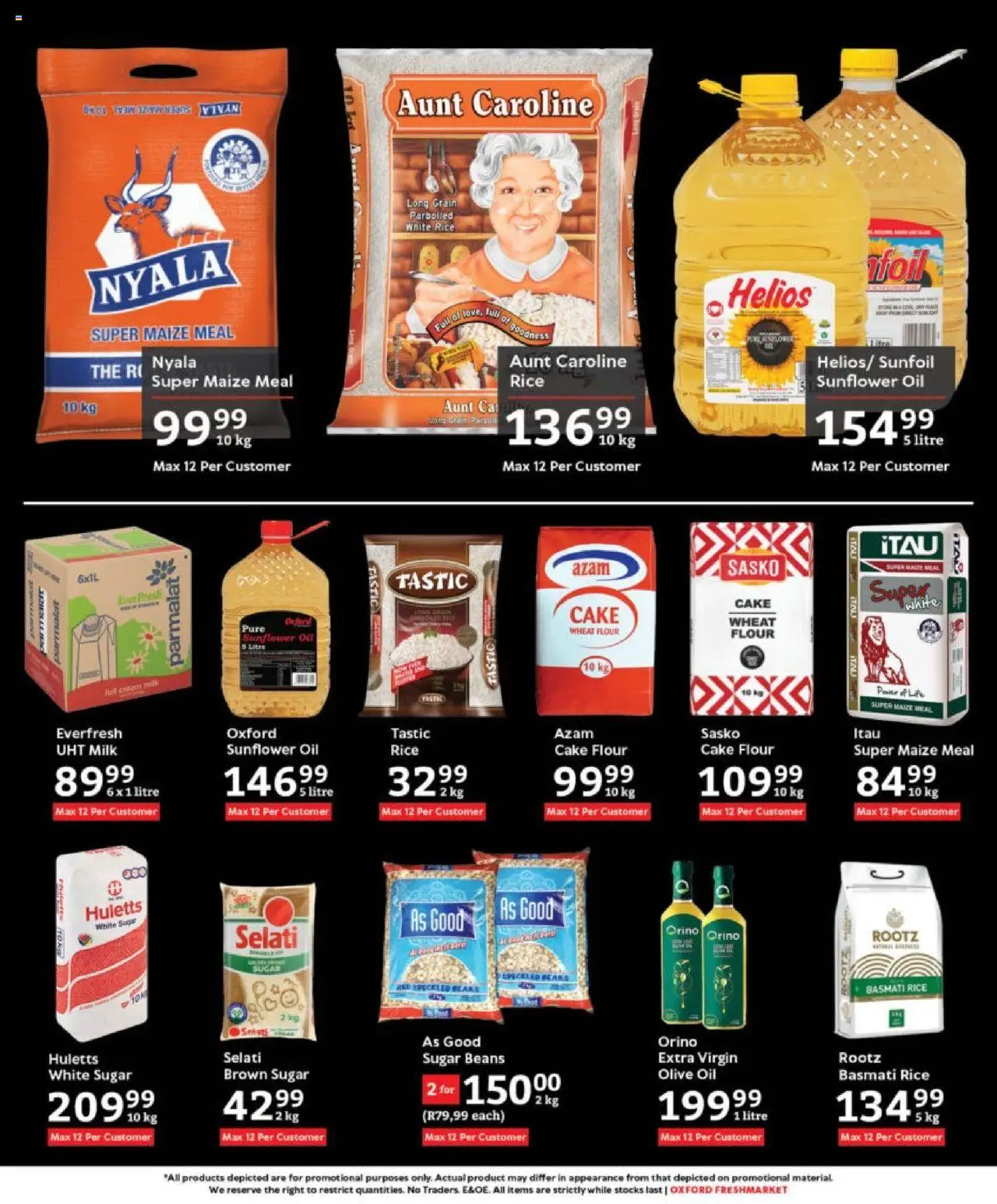 Oxford Freshmarket Specials │ valid from 20.08.2025 | Page: 9 | Products: Cake, Maize meal, Oil, Sugar