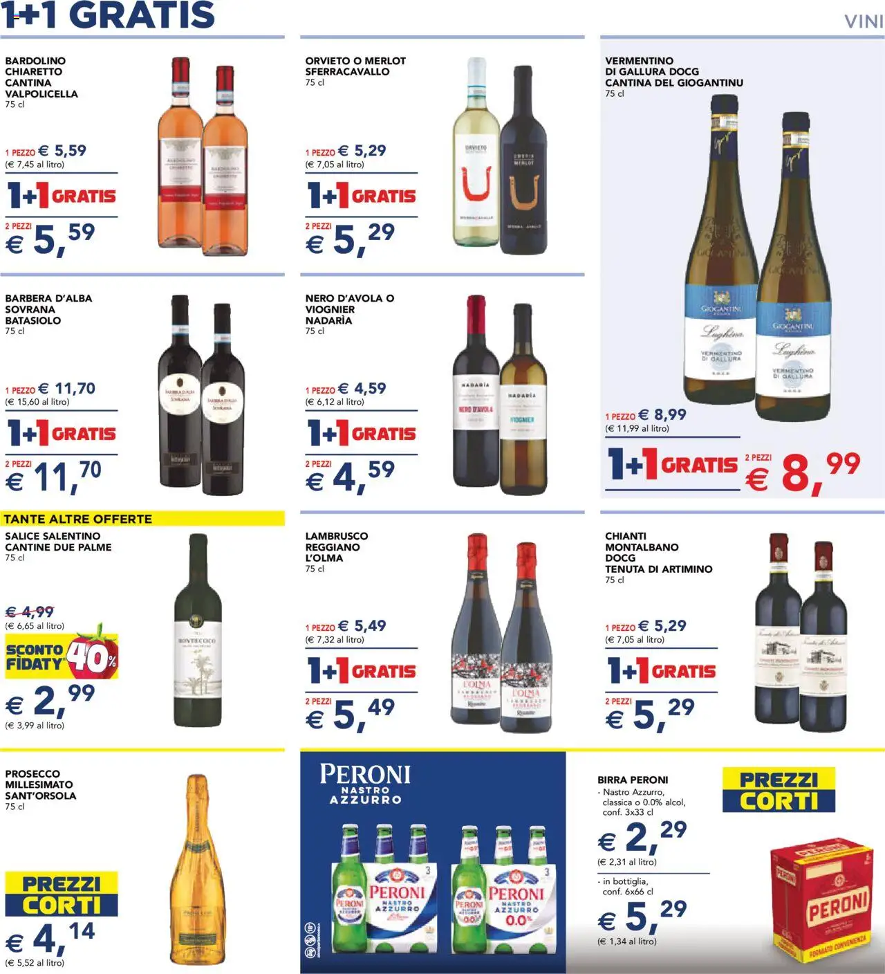 Volantino Esselunga S del 28.08.2025 | Pagina: 9 | Prodotti: Birra, Prosecco