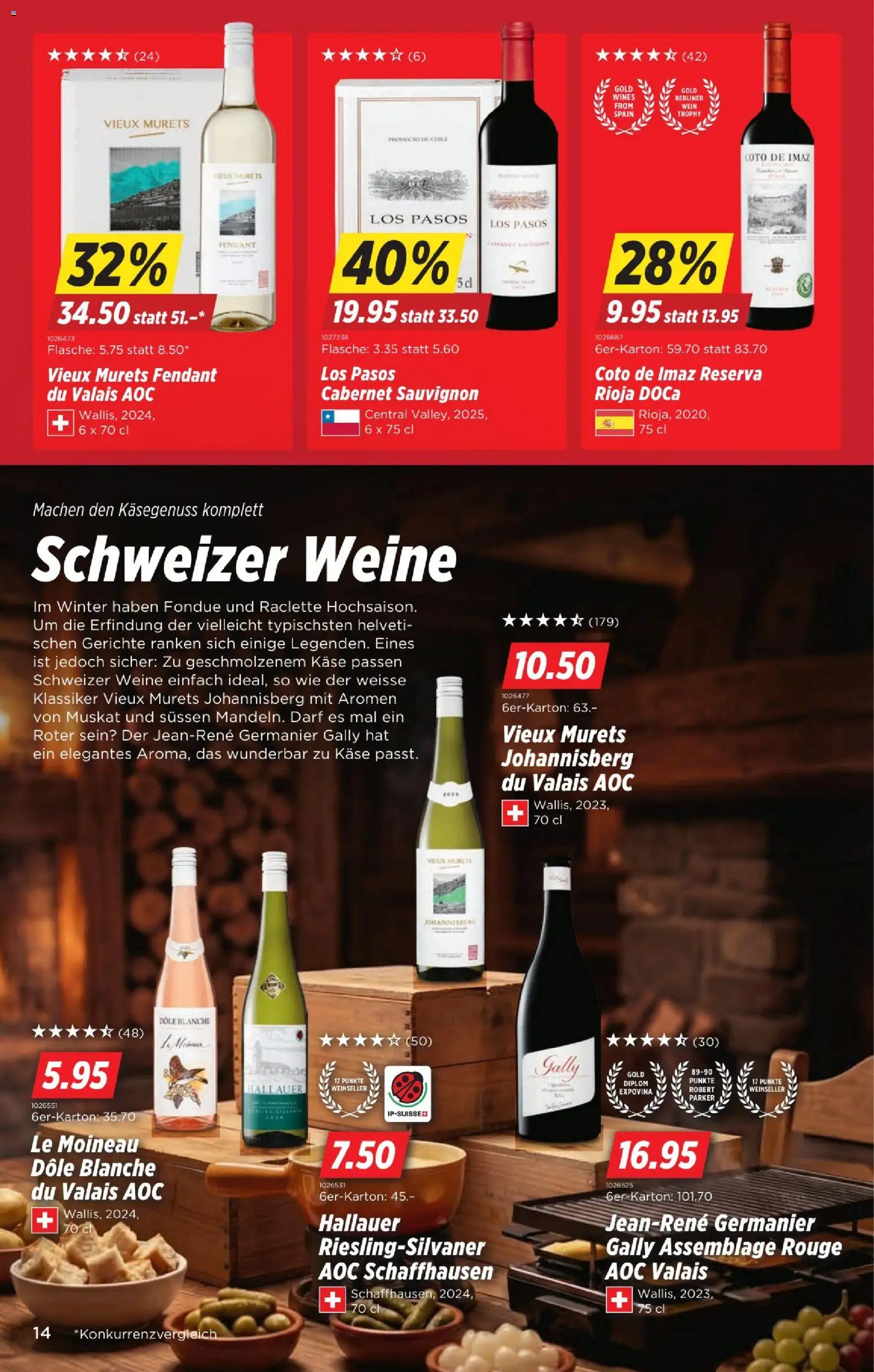 Denner Aktionen – gültig ab 13.01.2026 | Seite: 14 | Produkte: Rouge, Käse, Raclette, Fondue