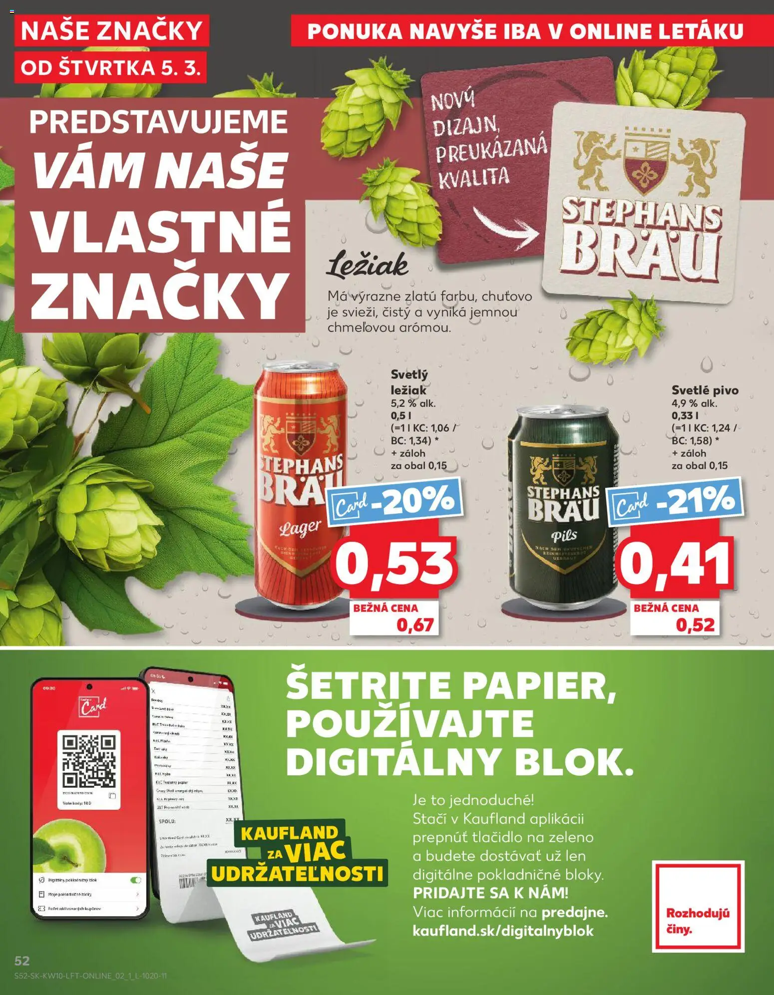 Nové Kaufland akcie – leták je platný od 05.03.2026 | Strana: 52