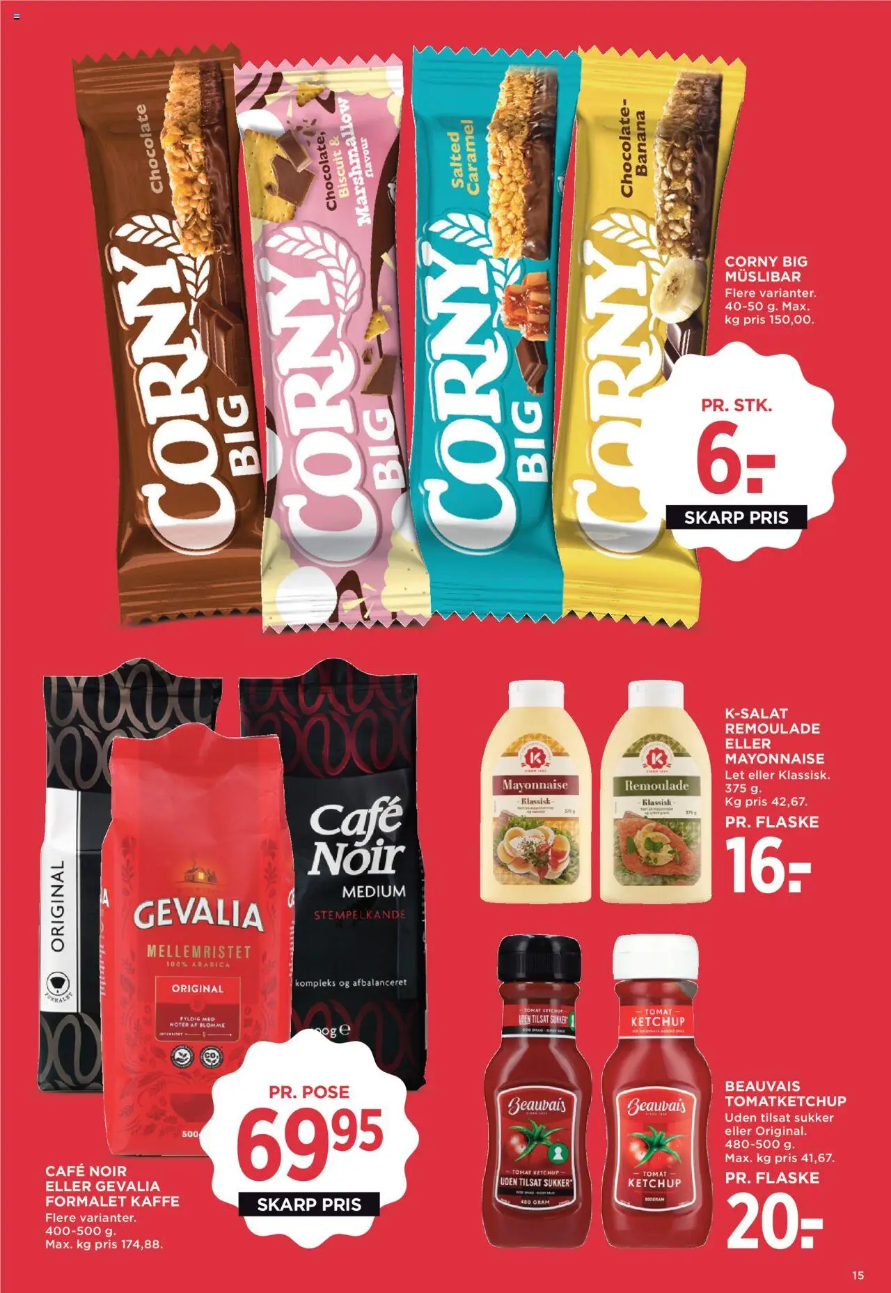 Meny Tilbudsavis gyldig fra 08.08.2025 | Side: 17 | Produkter: Kaffe, Ketchup, Remoulade, Sukker