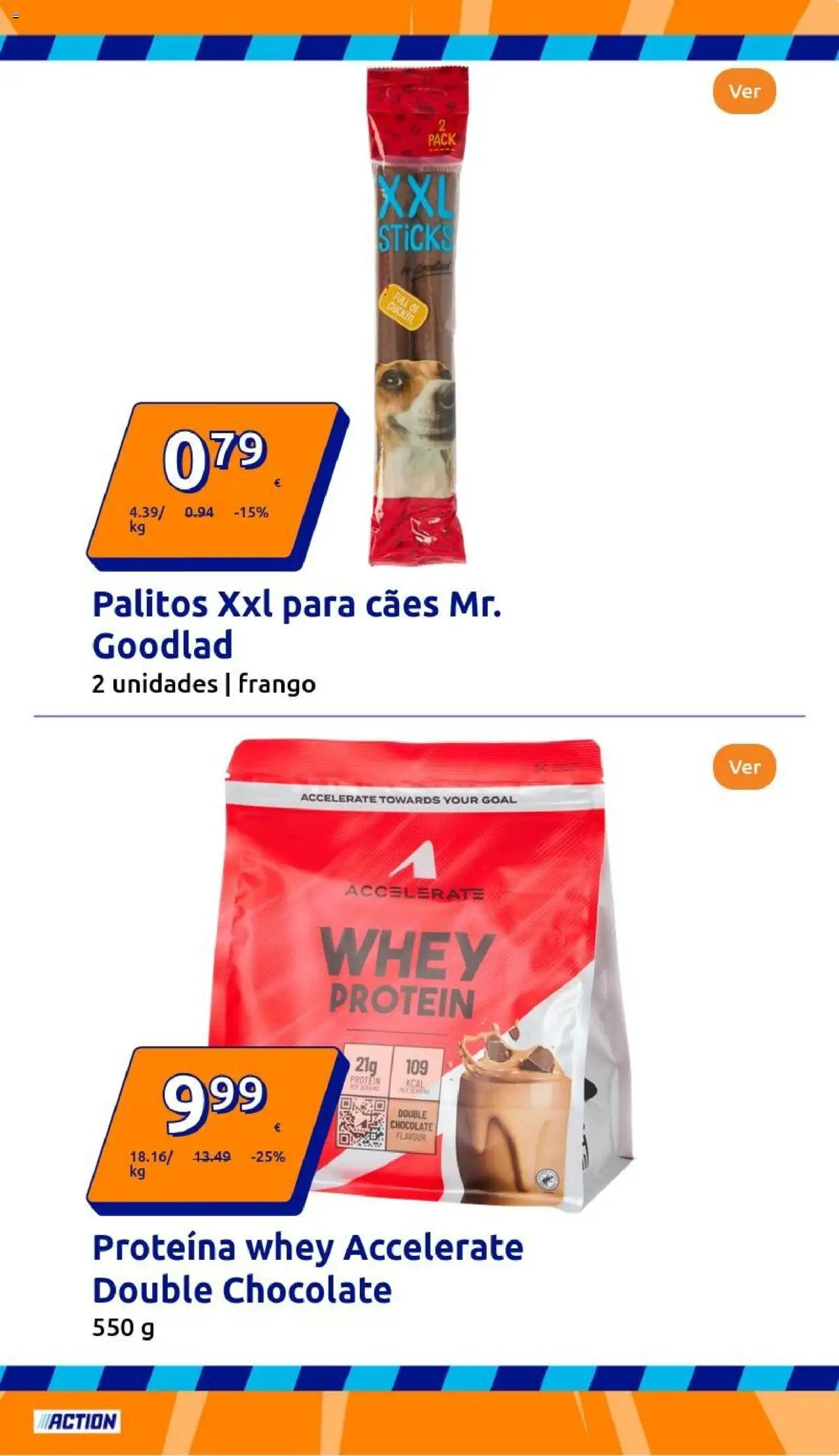 Action folheto │ válido de 18.06.2025 | Página: 11 | Produtos: Frango, Chocolate, Whey protein, Proteina