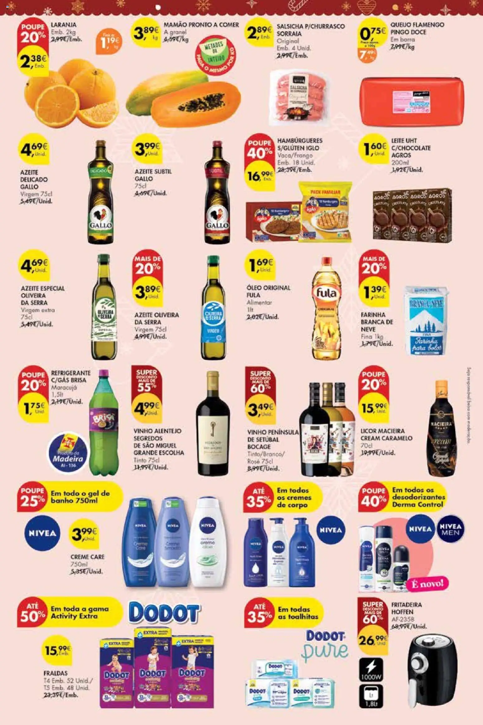 Pingo Doce Poupe este Fim de Semana Madeira │ válido de 21.11.2025 | Página: 2 | Produtos: Azeite, Salsicha, Queijo, Óleo