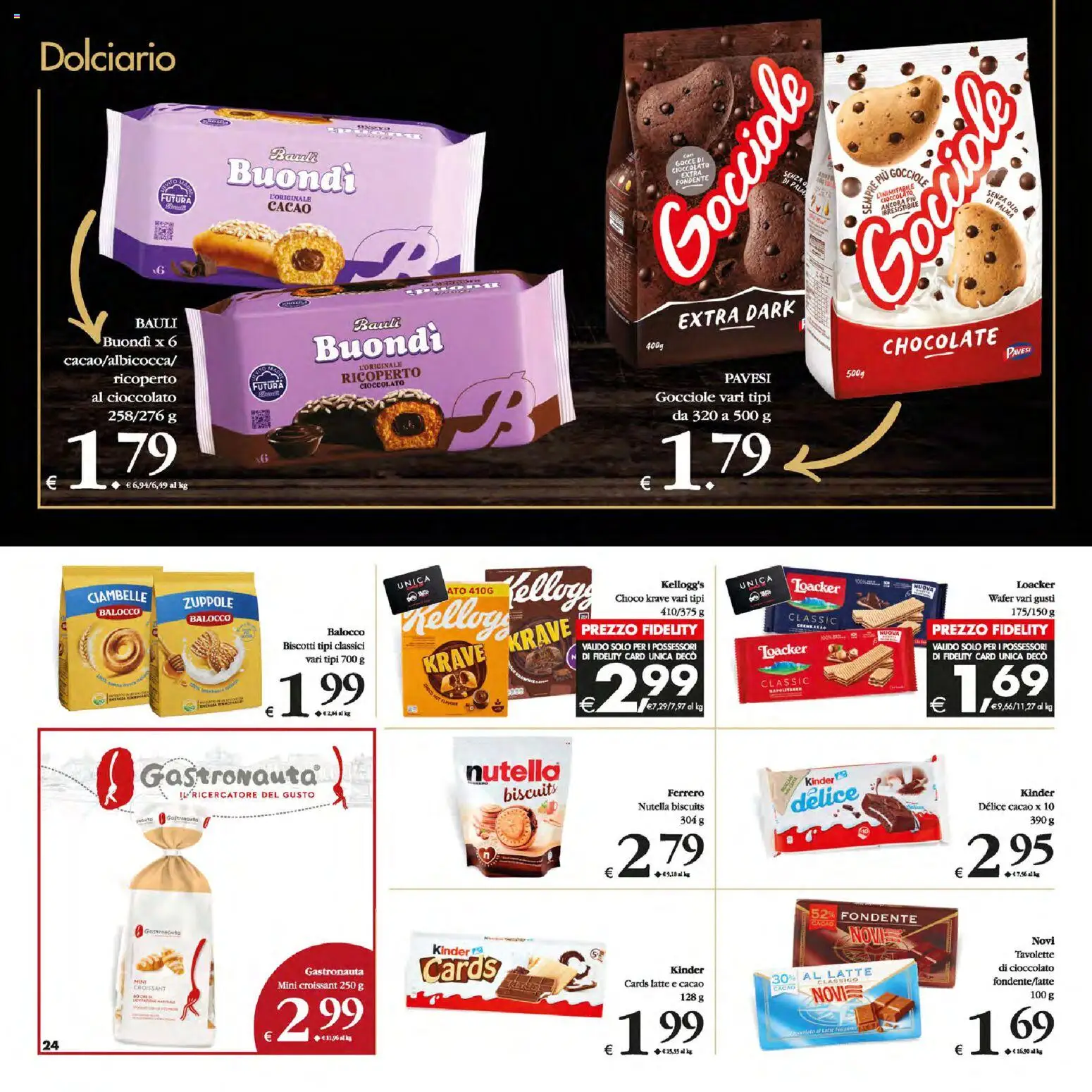 Volantino Decò del 13.01.2026 | Pagina: 24 | Prodotti: Cioccolato, Latte, Croissant, Cacao