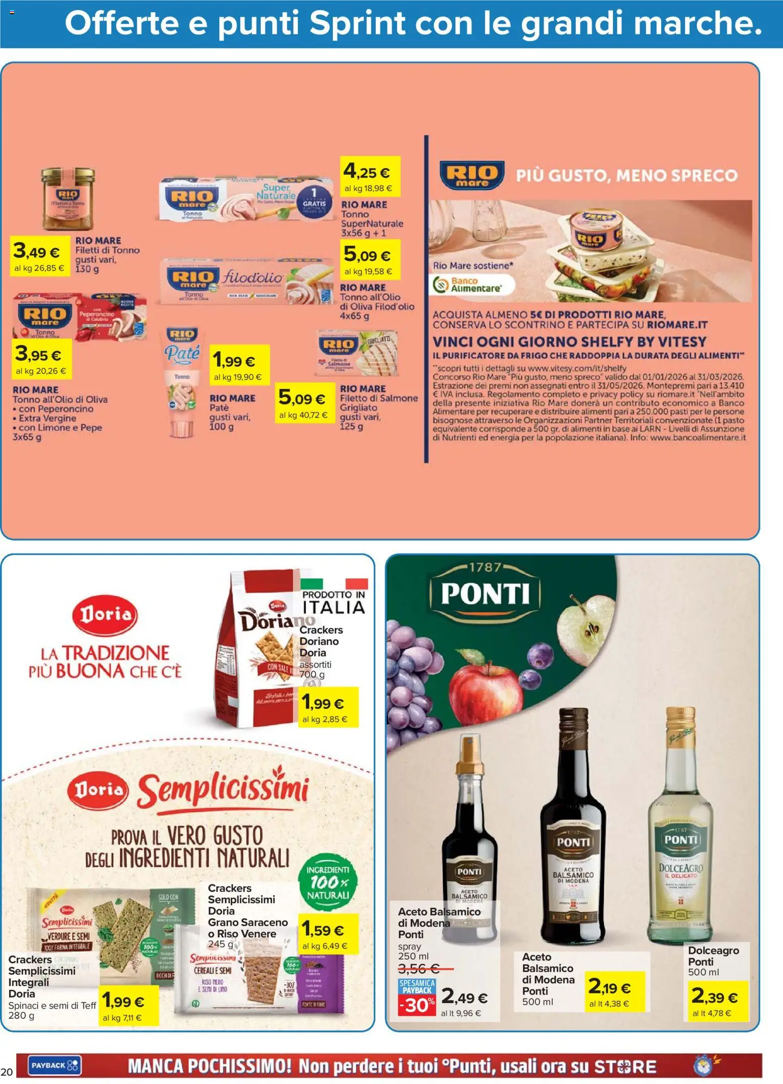 Volantino Carrefour del 15.01.2026 | Pagina: 20 | Prodotti: Paté, Cereali, Spinaci, Tonno