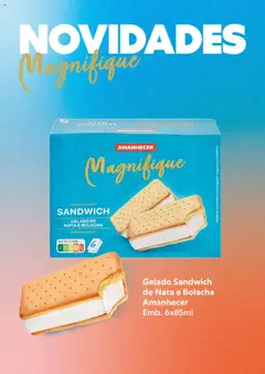 Gelado Sandwich de Nata e Bolacha Amanhecer, Gelado Sandwich de Nata e Bolacha Amanhecer Emb. 6x85ml │ válido de 16.06.2025 | Página: 9