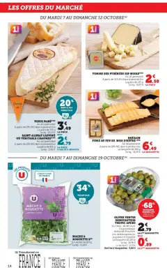 U Express - Prévisualisation de U Express catalogue valide à partir de 07.10.2025 | Page: 14 | Produits: Mâche, Piment d'espelette, Roquette, Lait