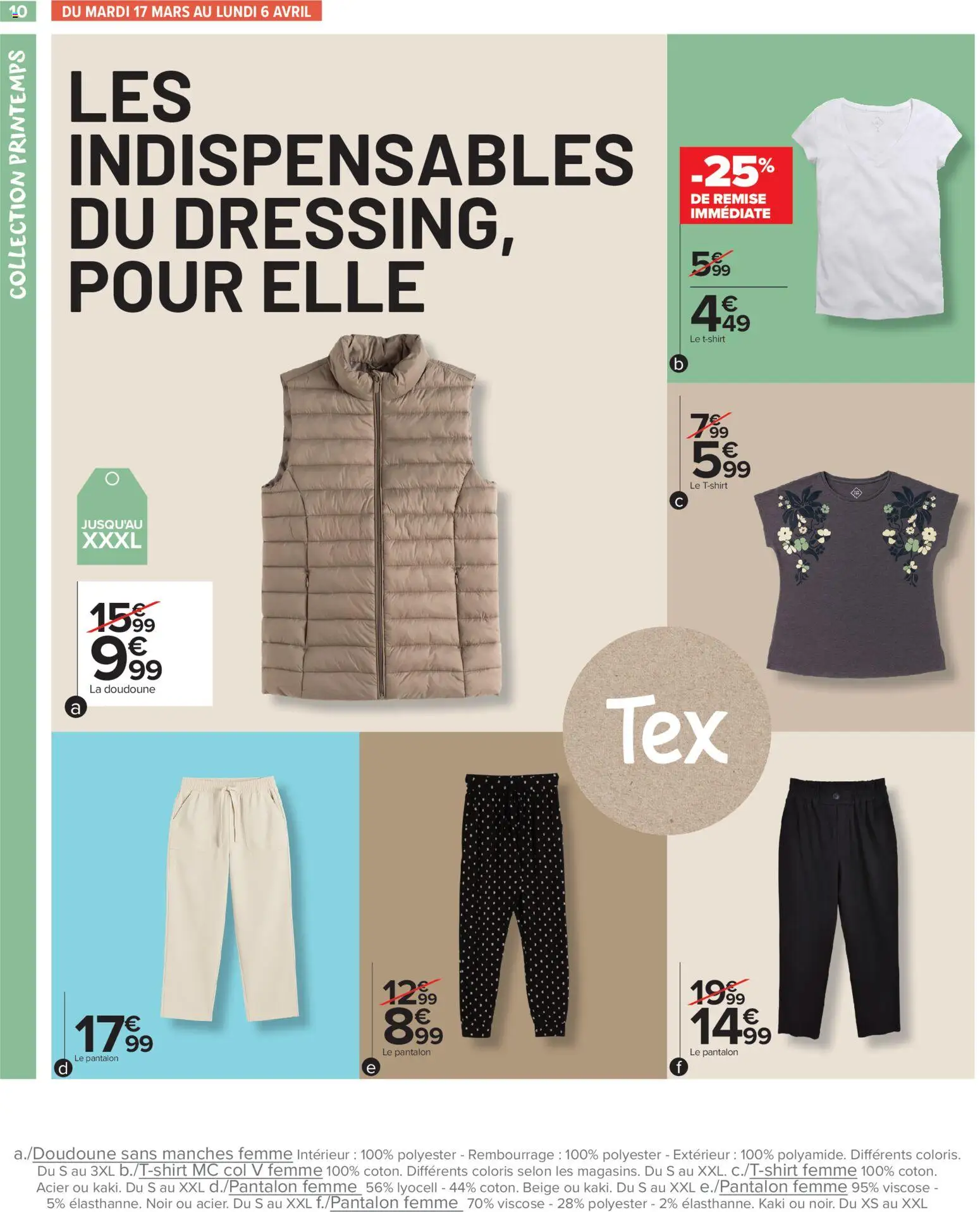 {H1} | Page: 10 | Produits: Kaki, Pantalon, Doudoune