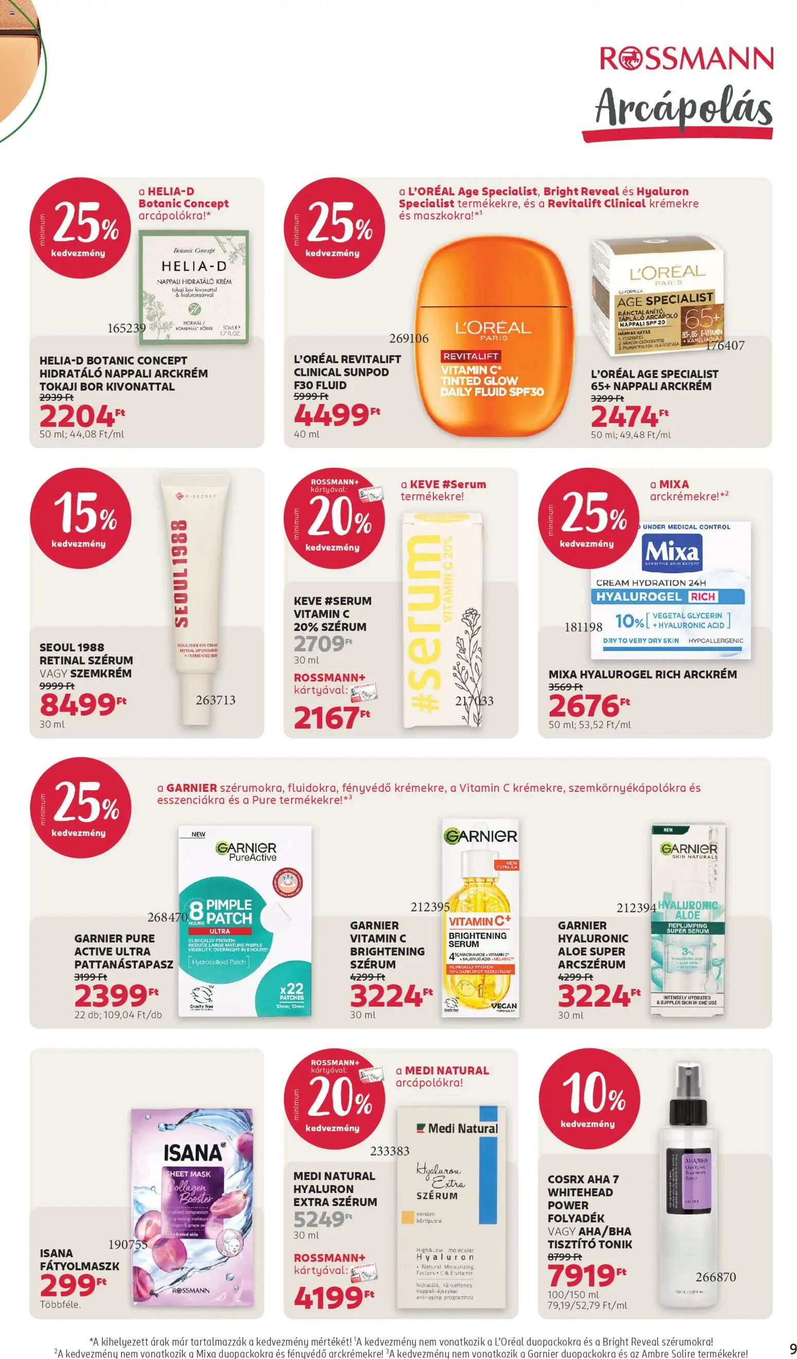 Rossmann akciós ujság - amely érvényes a következő dátumtól: 16.03.2026 | Oldal: 11 | Termékek: E vitamin, Arckrém, Vitamin c, Bor