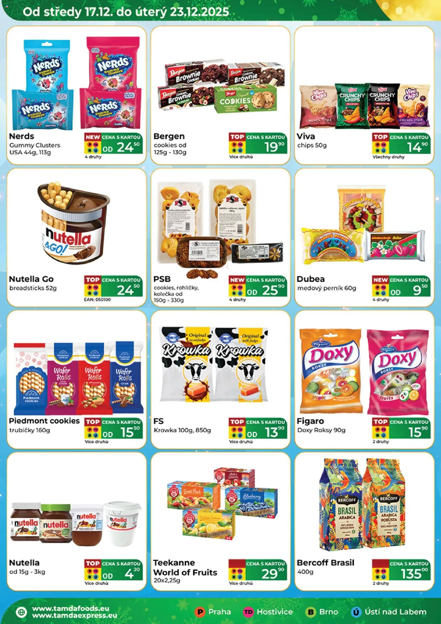 Tamda Foods leták od 17.12.2025 | Strana: 2 | Produkty: Teekanne, Cookies, Perník, Nutella