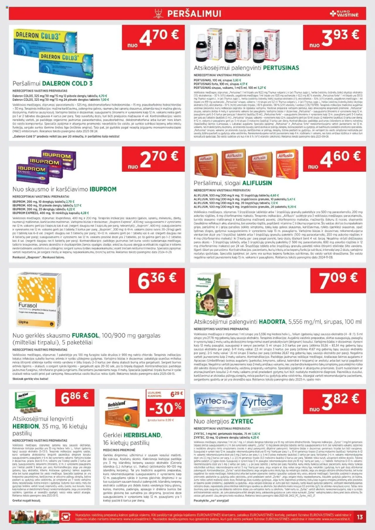 EUROVAISTINĖ akcijos nuo 01.10.2025 | Puslapis: 13