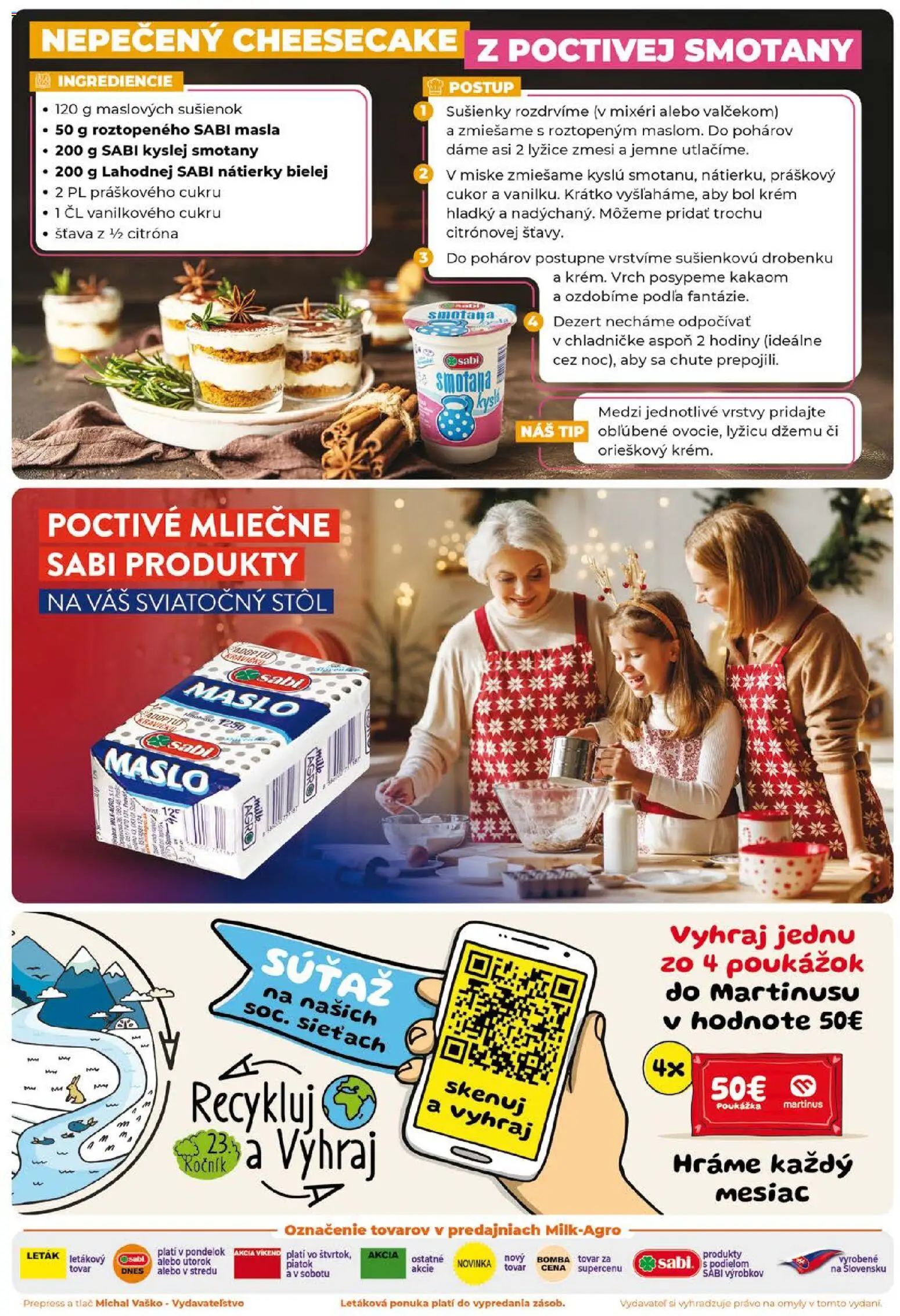 Nové Milk Agro akcie – leták je platný od 26.11.2025 | Strana: 2 | Produkty: Stôl, Hodiny, Maslo