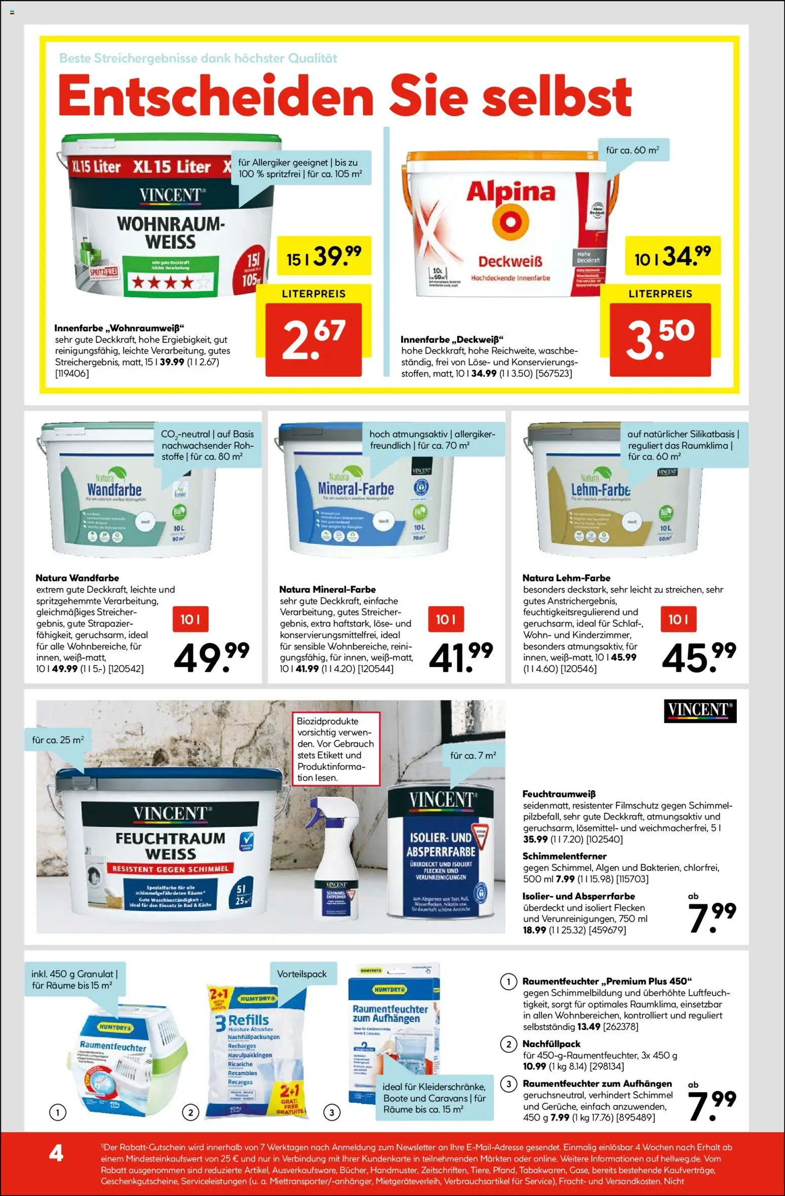 Hellweg Prospekt – gültig ab 23.02.2026 | Seite: 4 | Produkte: Bad, Wandfarbe