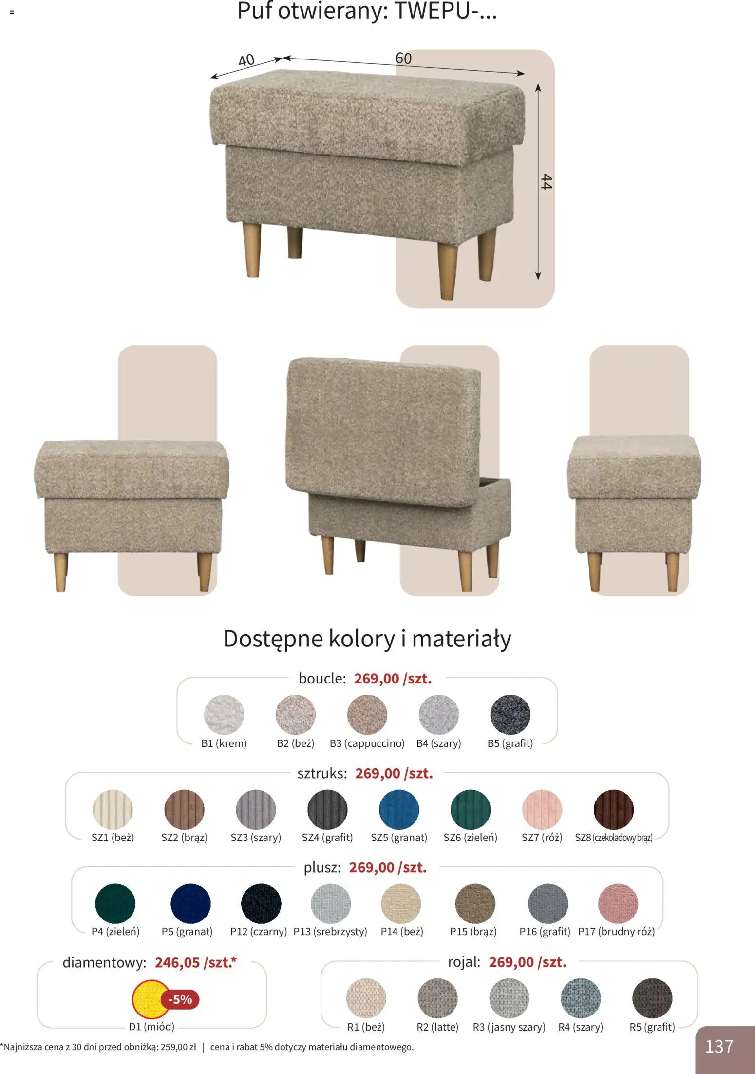 Bodzio Katalog od 01.01.2026 | Strona: 137 | Produkty: Miód, Cappuccino, Róż, Krem