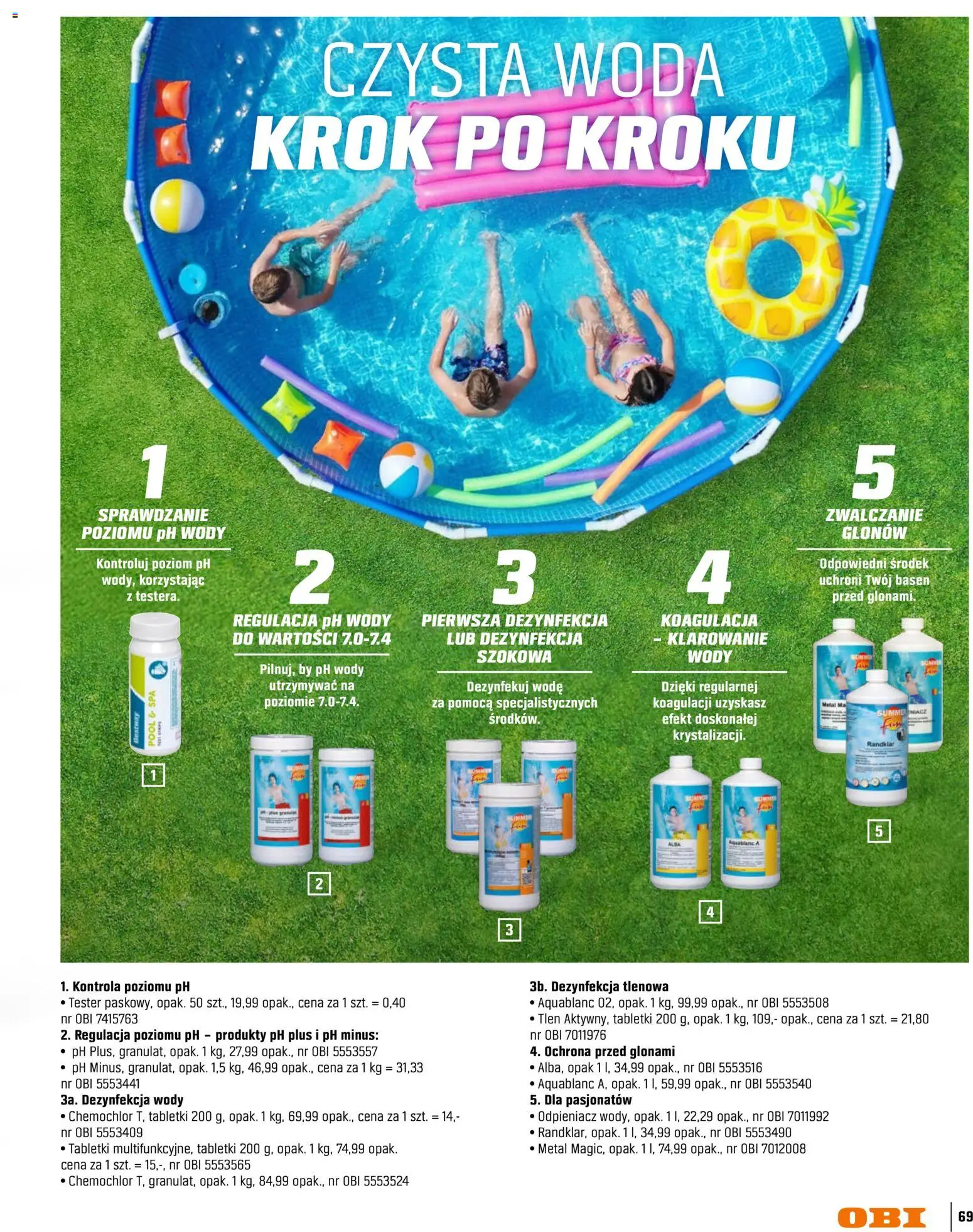 OBI gazetka - Ogród od 11.03.2026 | Strona: 69 | Produkty: Basen, Woda