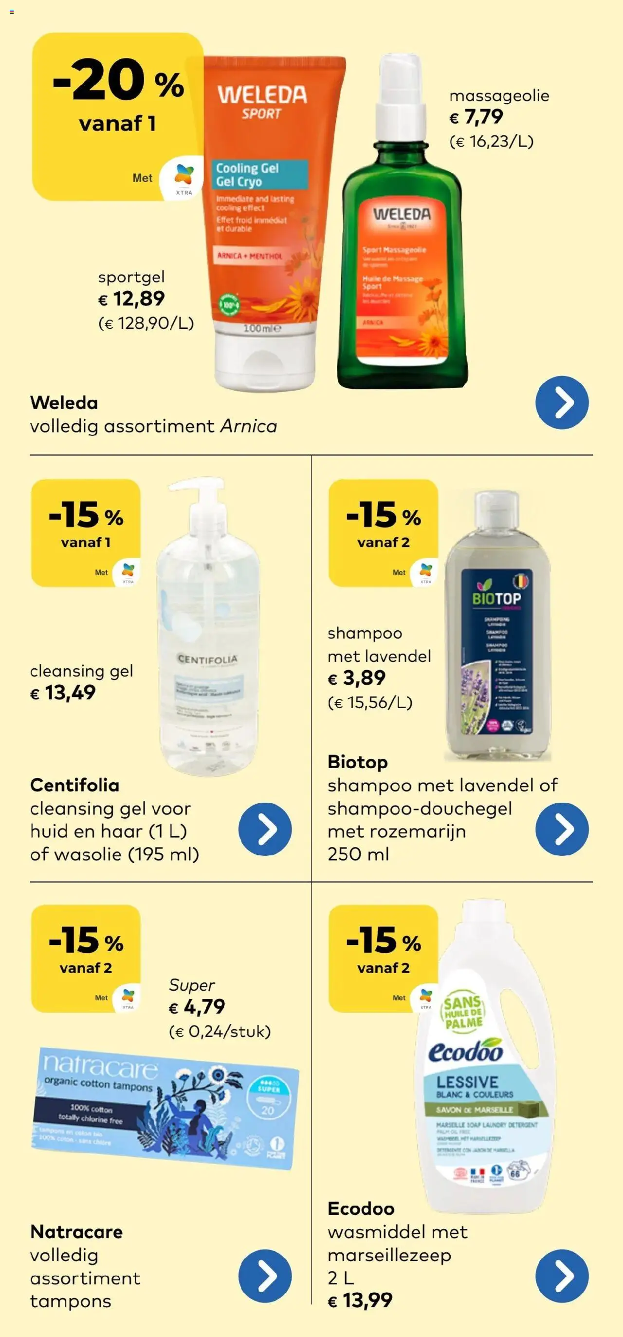  | Pagina: 16 | Producten: Tampons, Gel, Shampoo, Wasmiddel