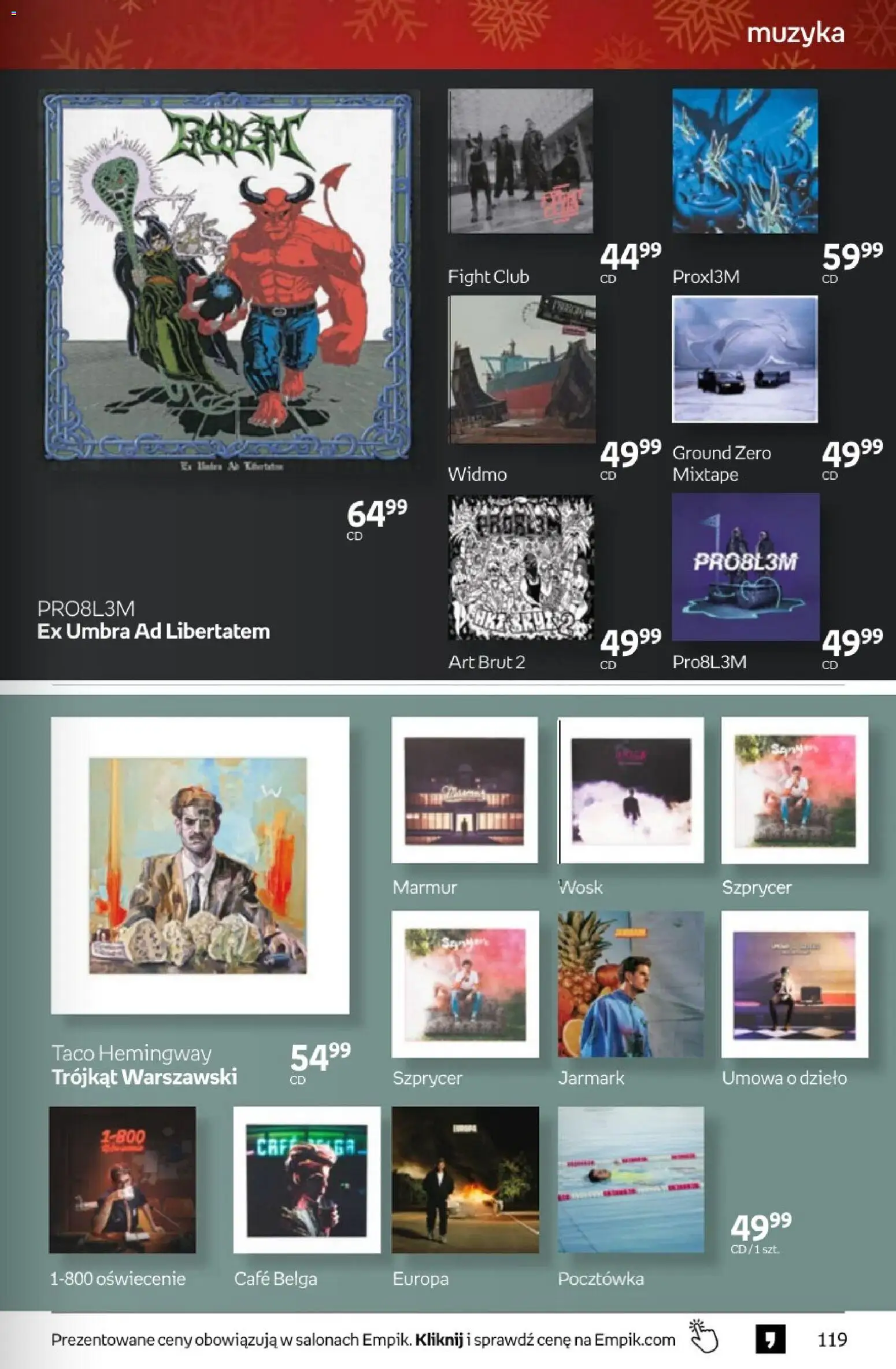 Empik promocje - Tom kultury Muzyka od 26.11.2025 | Strona: 7